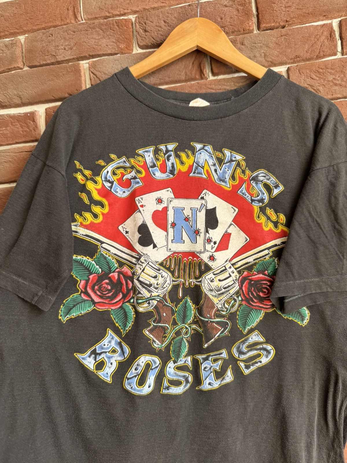 Band Tees Vintage 90s Guns N Roses Use Ilusion Rock Band Shirt Black Size US M / EU 48-50 / 2 - 2 Thumbnail