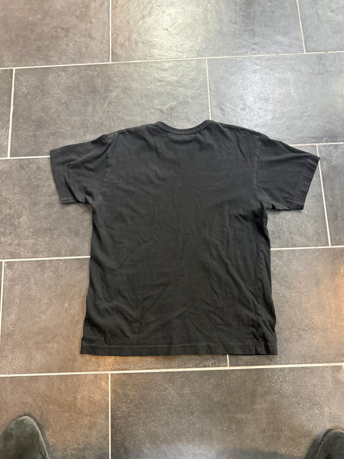 Comme des Garcons PLAY Comme Des Garcons Play Double Heart Black Tee Size US L / EU 52-54 / 3 - 2 Thumbnail