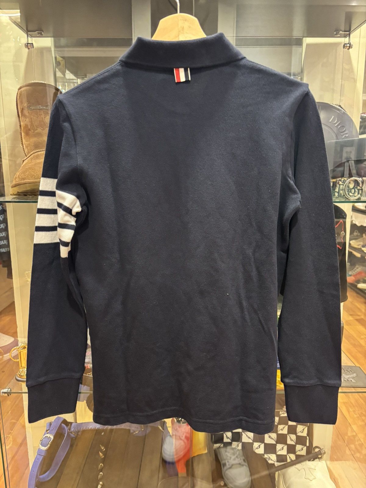 Thom Browne Thom Browne Longsleeve Polo Size US XXS / EU 40 - 2 Thumbnail