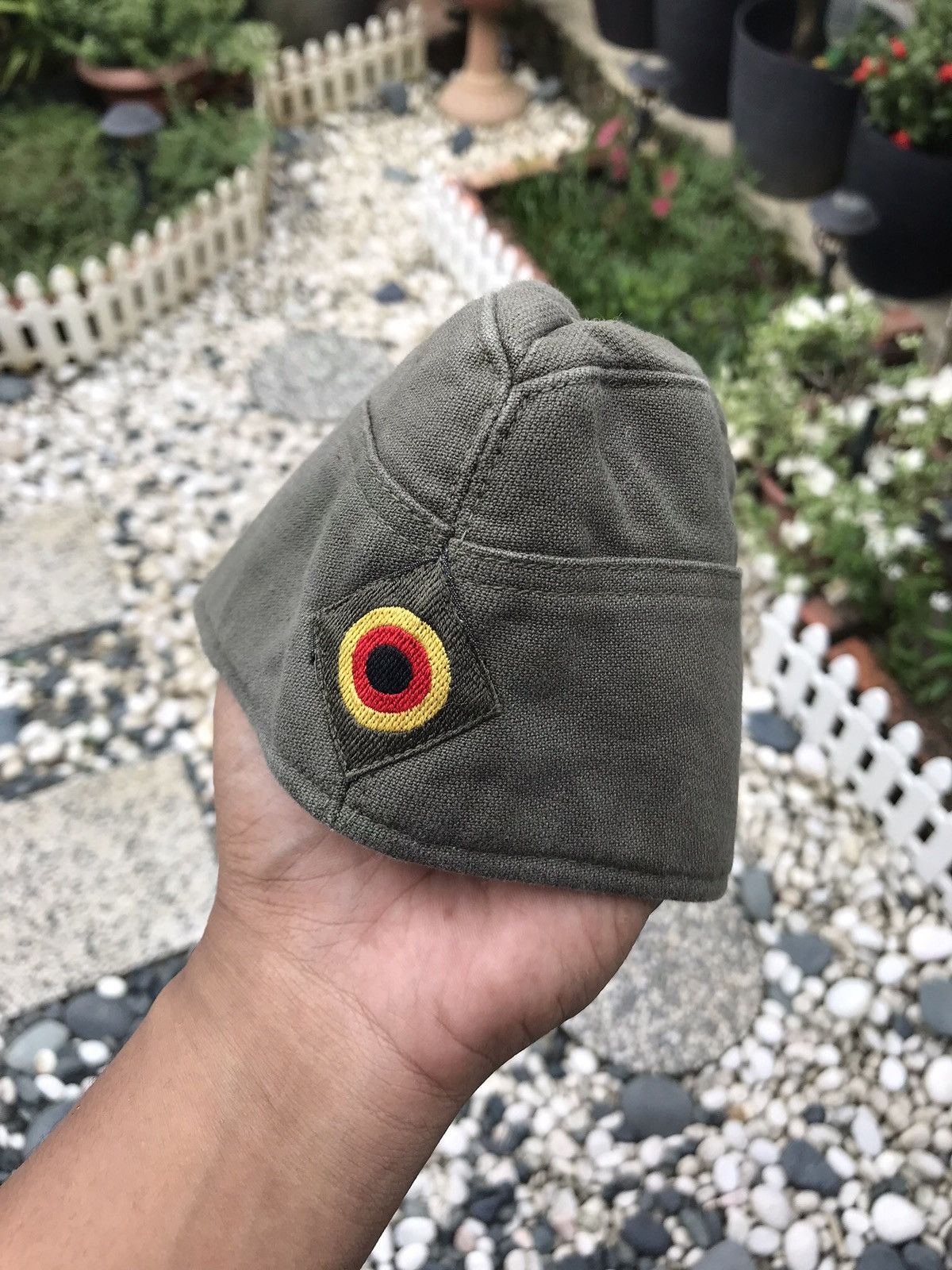 SCHMIDT VINTAGE 90’s WEST GERMAN MILITARY UNIFORM GARRISON HAT 🇩🇪 Size ONE SIZE - 9 Thumbnail