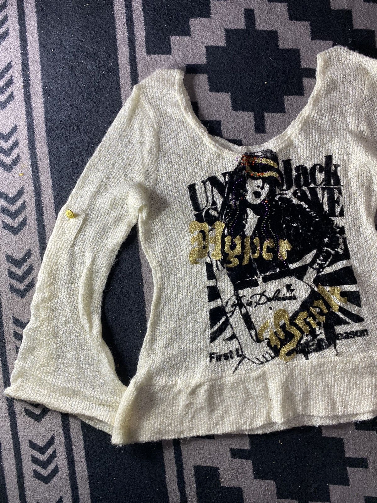 Hysteric Glamour × If Six Was Nine × Japanese Brand Japanese Hysteric glamour style mohair knit y2k Size US S / EU 44-46 / 1 - 3 Thumbnail