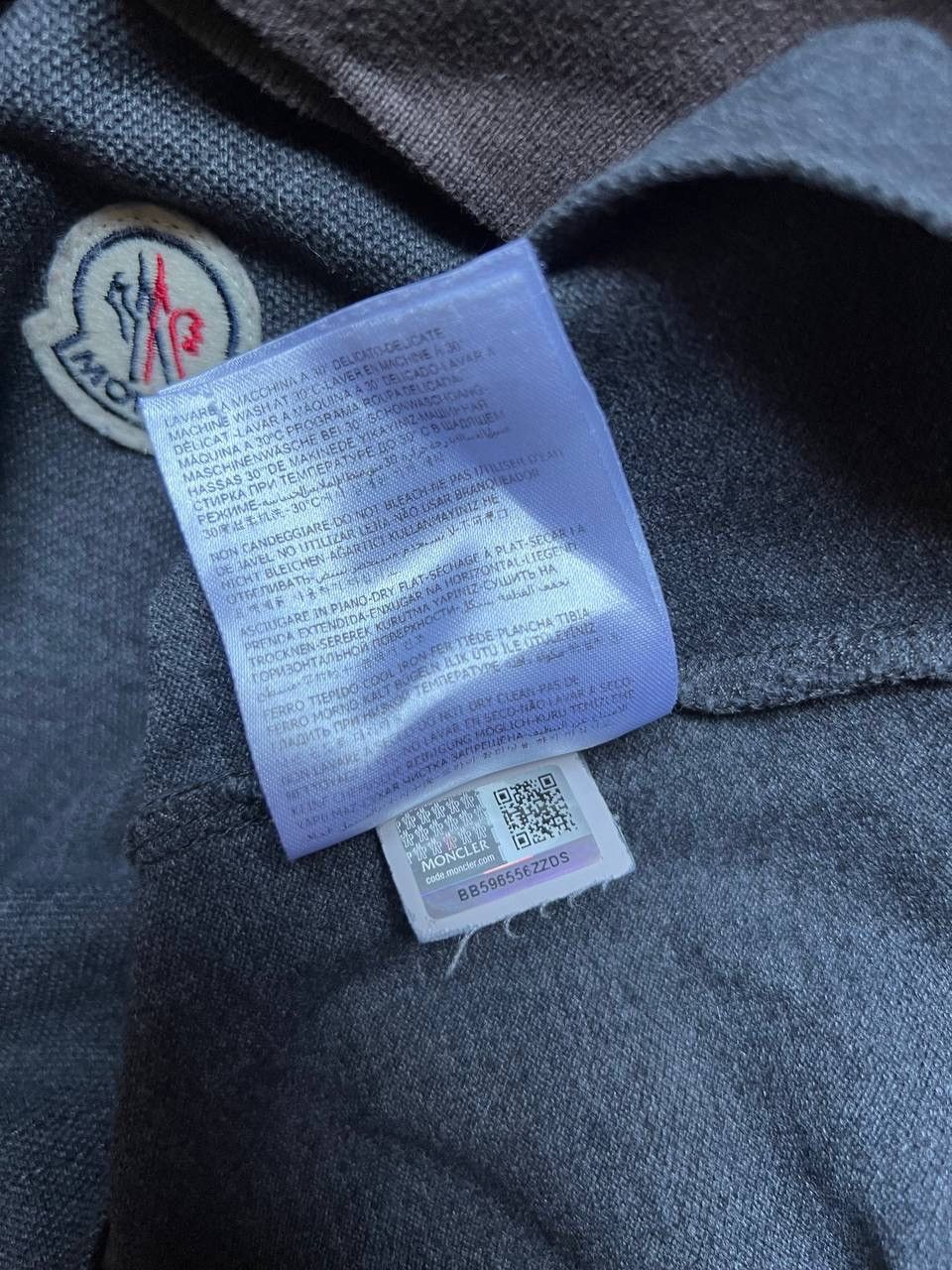 Designer × Moncler MONCLER LONG SLEEVE MAGLIA POLO t shirt tee GREY Size US M / EU 48-50 / 2 - 12 Thumbnail