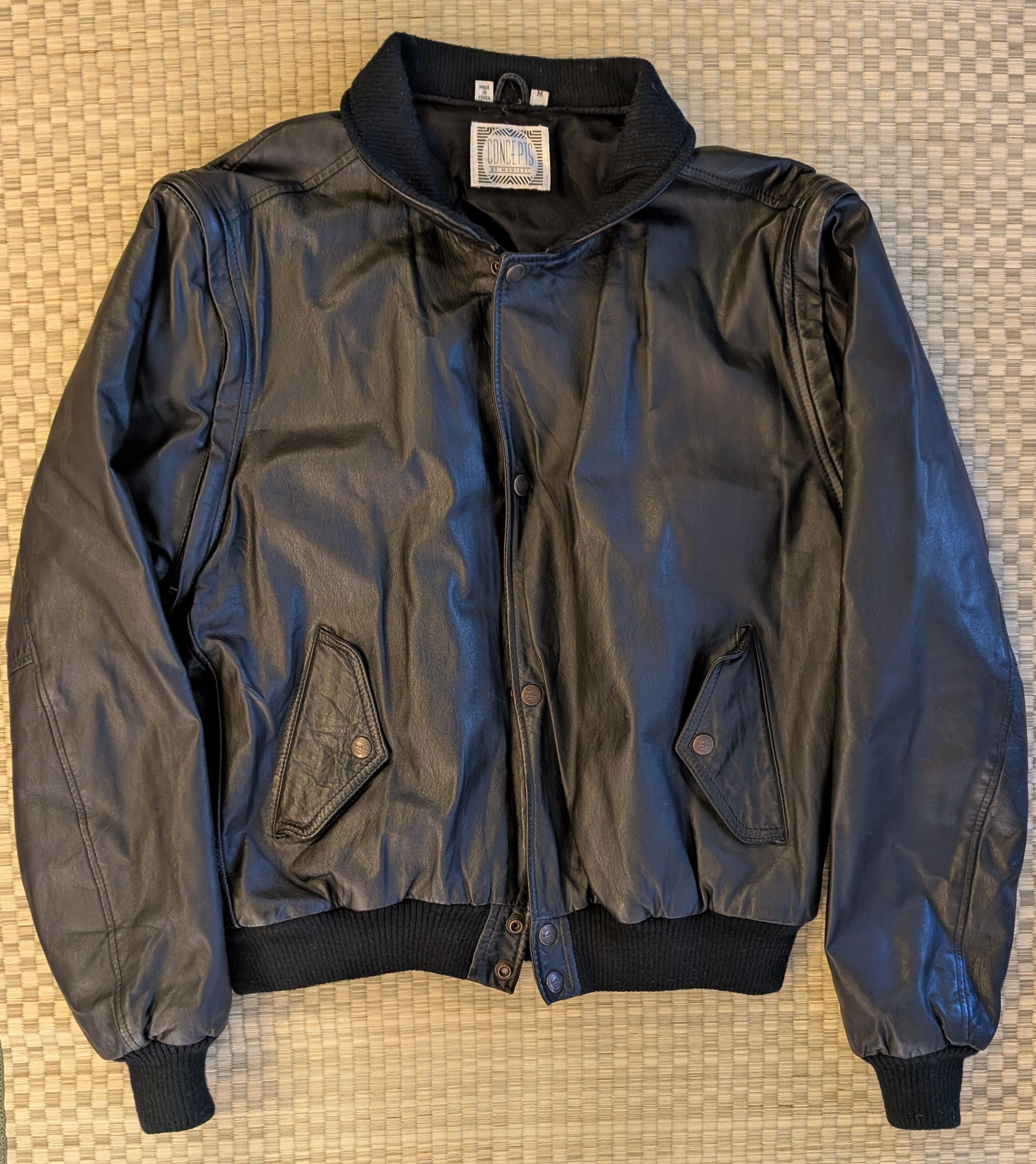 Hard Rock Cafe Vintage Hard Rock Cafe Save the Planet Leather Bomber Jacket Size US M / EU 48-50 / 2 - 2 Thumbnail