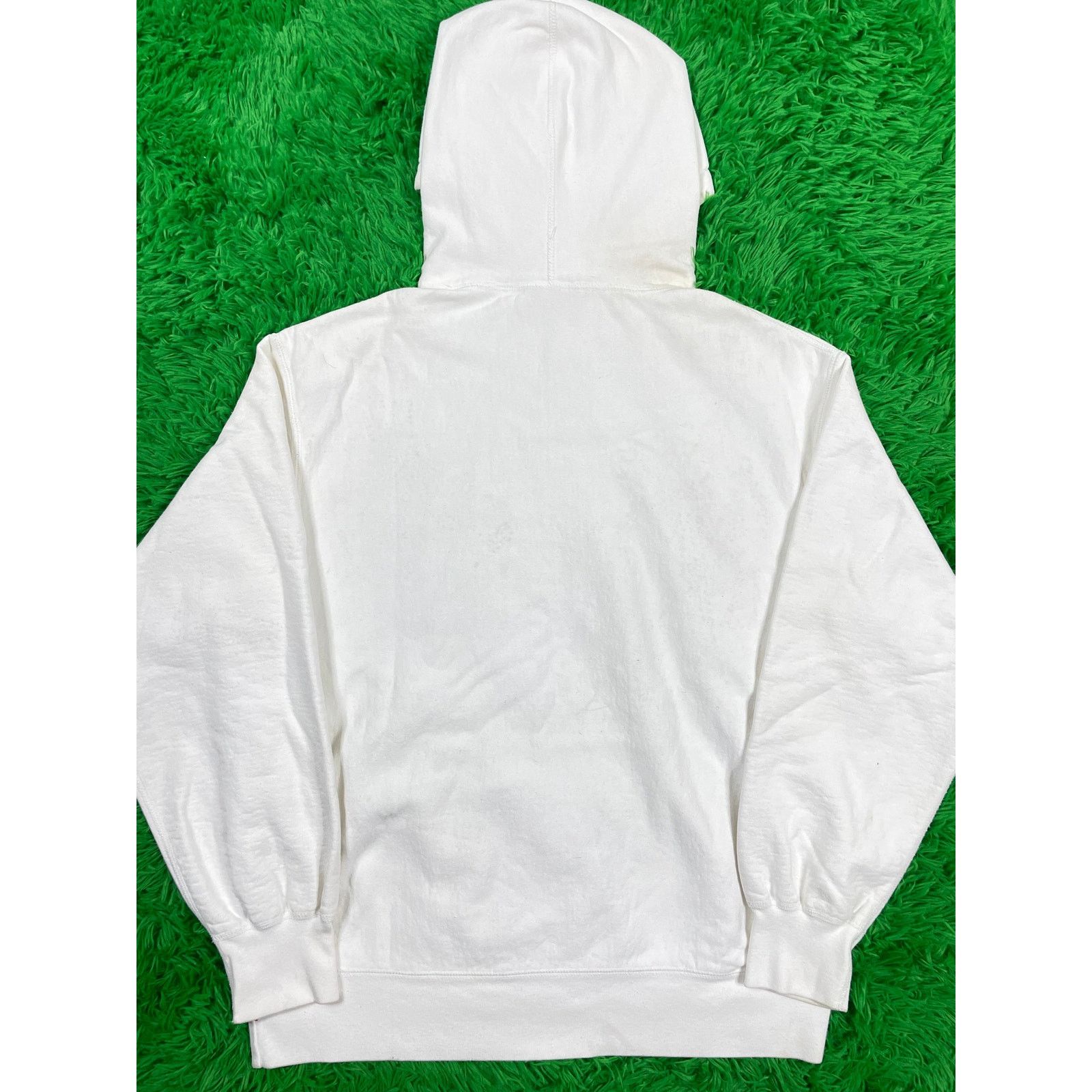 Supreme Supreme Hoodie White Black Red Cap Medium Used Grailed