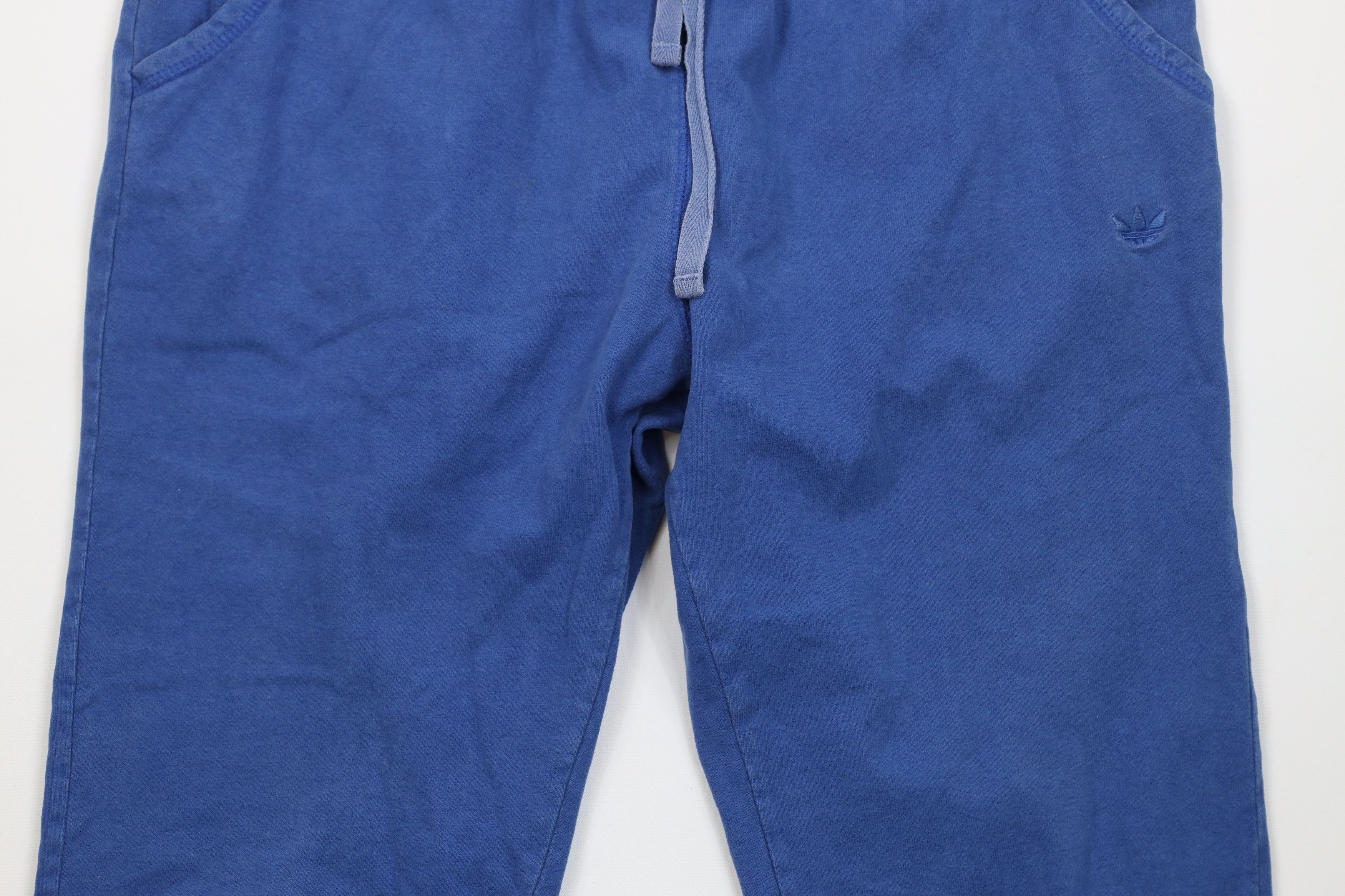 Adidas Vintage 90s Adidas Cotton Ribbed Knit Sweatpants Pants Blue Size US 32 / EU 48 - 3 Thumbnail