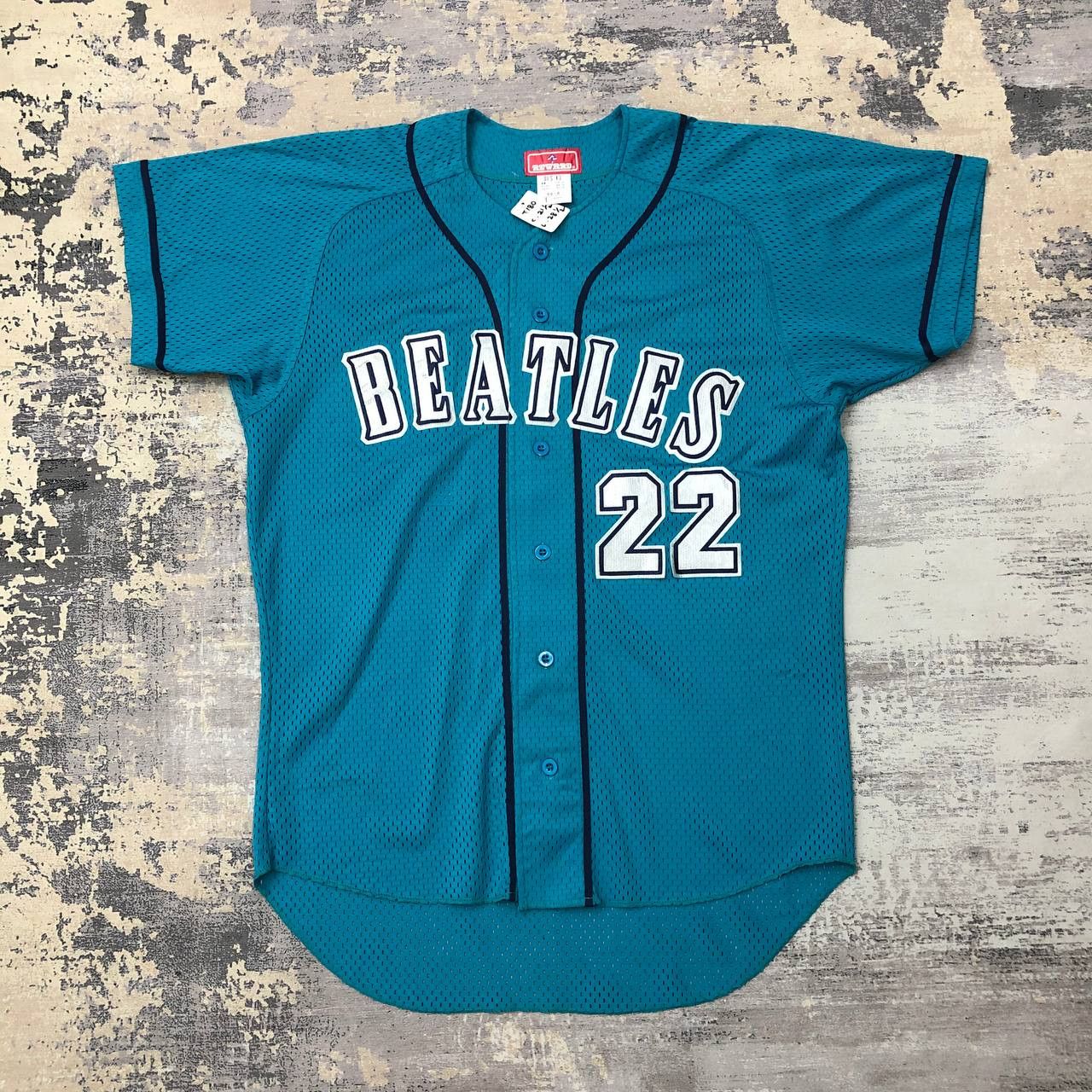 Japanese Brand T180 VTG BEATLES 22 BY REWARD BASEBALL JERSEY Size US L / EU 52-54 / 3 - 1 Thumbnail