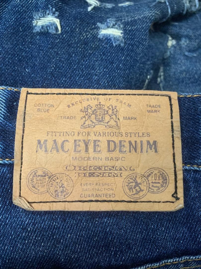 Japanese Brand Mac Eye Distressed Denim Size US 32 / EU 48 - 4 Thumbnail