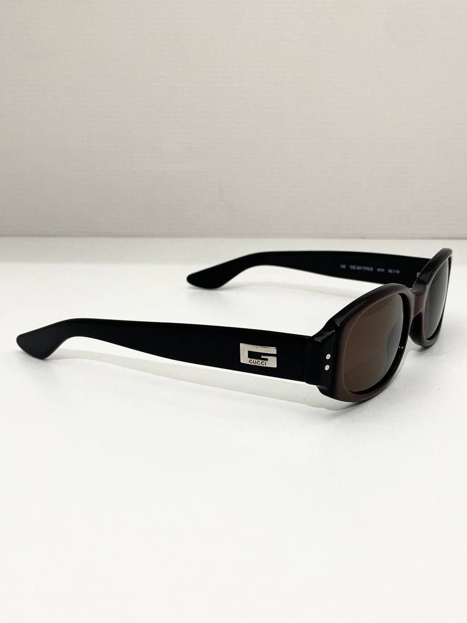 Gucci Gucci x Tom Ford GG Logo Retro Oval Black Sunglasses Vintage Size ONE SIZE - 5 Thumbnail