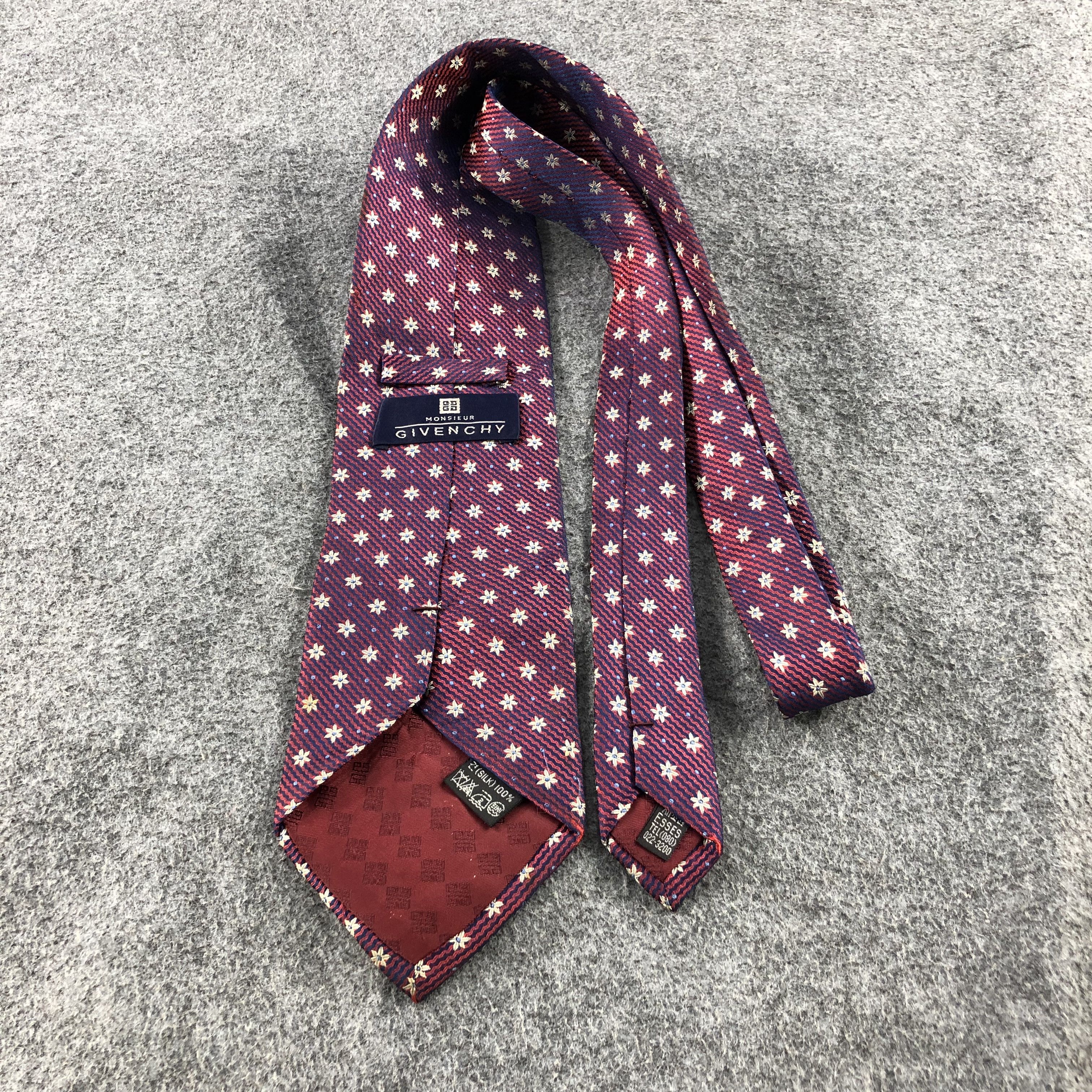 Vintage GivENChy Monsieur Silk Neck Ties T117 Size ONE SIZE - 2 Thumbnail