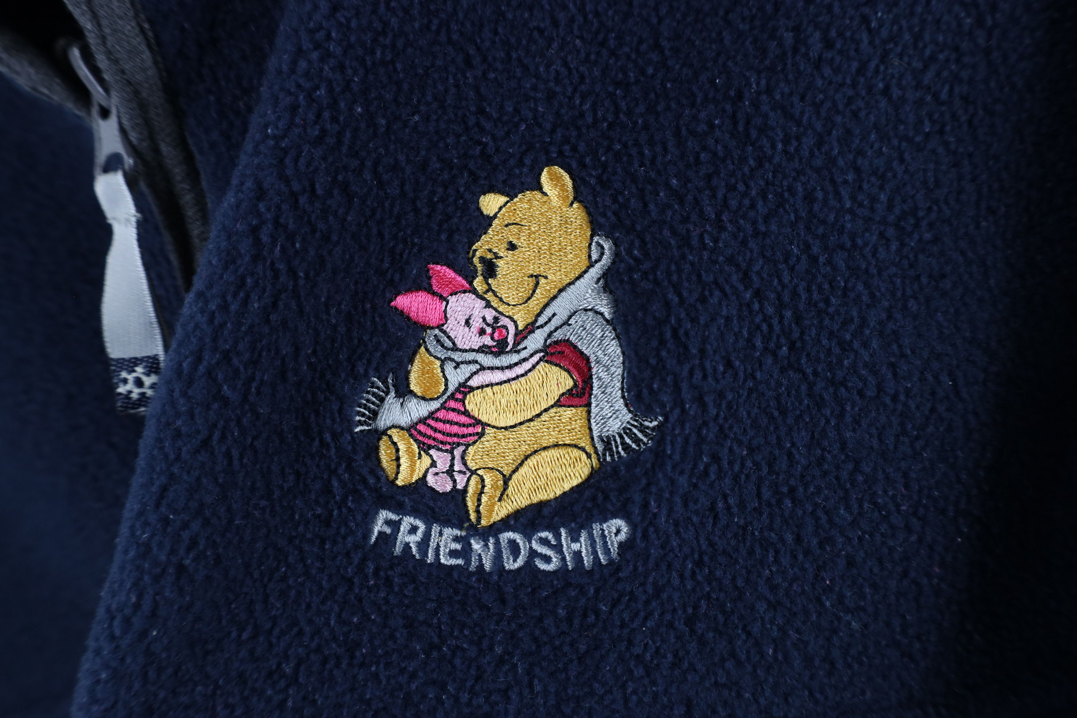 Disney × Vintage Vintage 90s Disney Winnie the Pooh Friendship Fleece Sweater Size L / US 10 / IT 46 - 4 Thumbnail