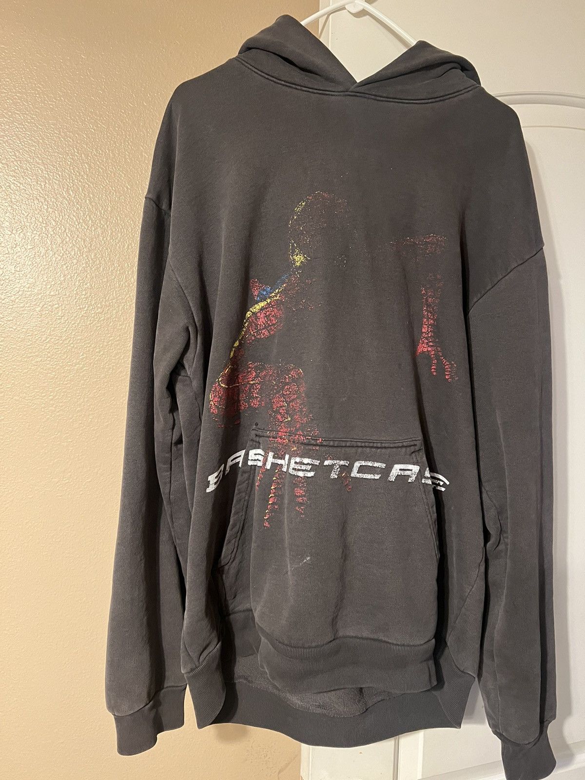image of Basketcase Gallery Spiderman Hoodie in Black, Men's (Size Large)