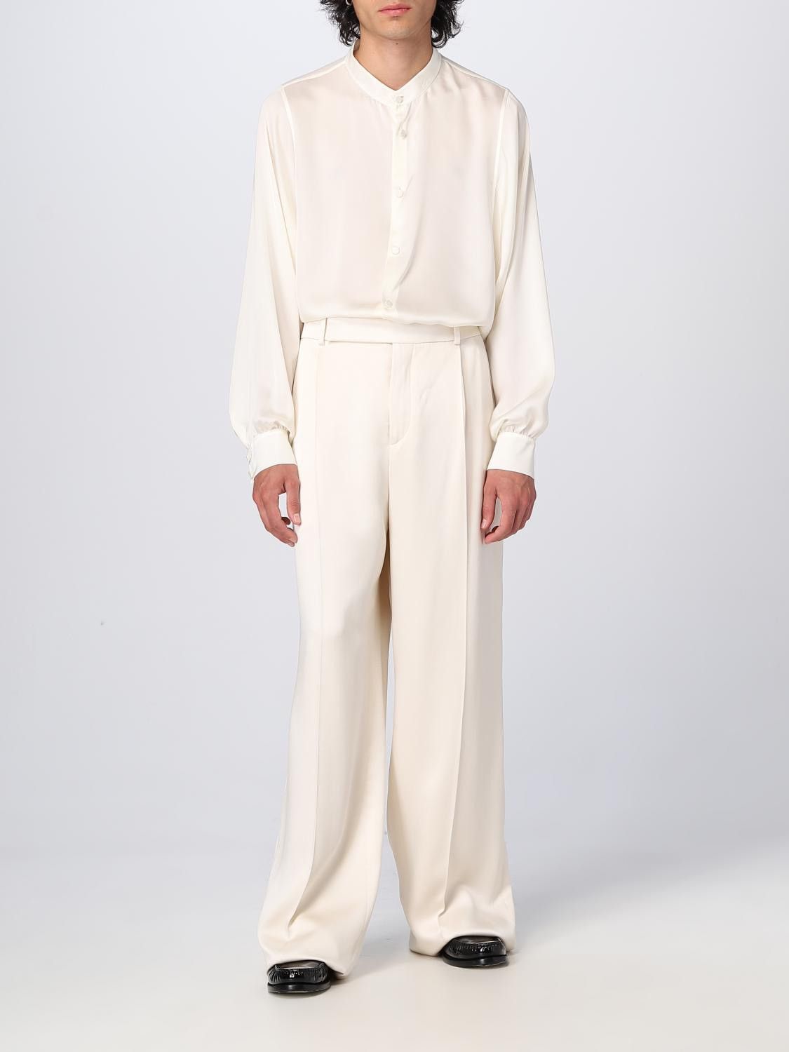 Saint Laurent Paris Viscose Cream Runway trousers Size US 32 / EU 48 - 1 Thumbnail