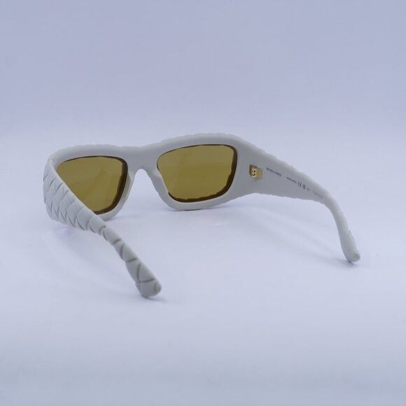 Bottega Veneta Bottega Veneta BV1303S 006 Sunglasses Chalk White Square Size ONE SIZE - 7 Thumbnail