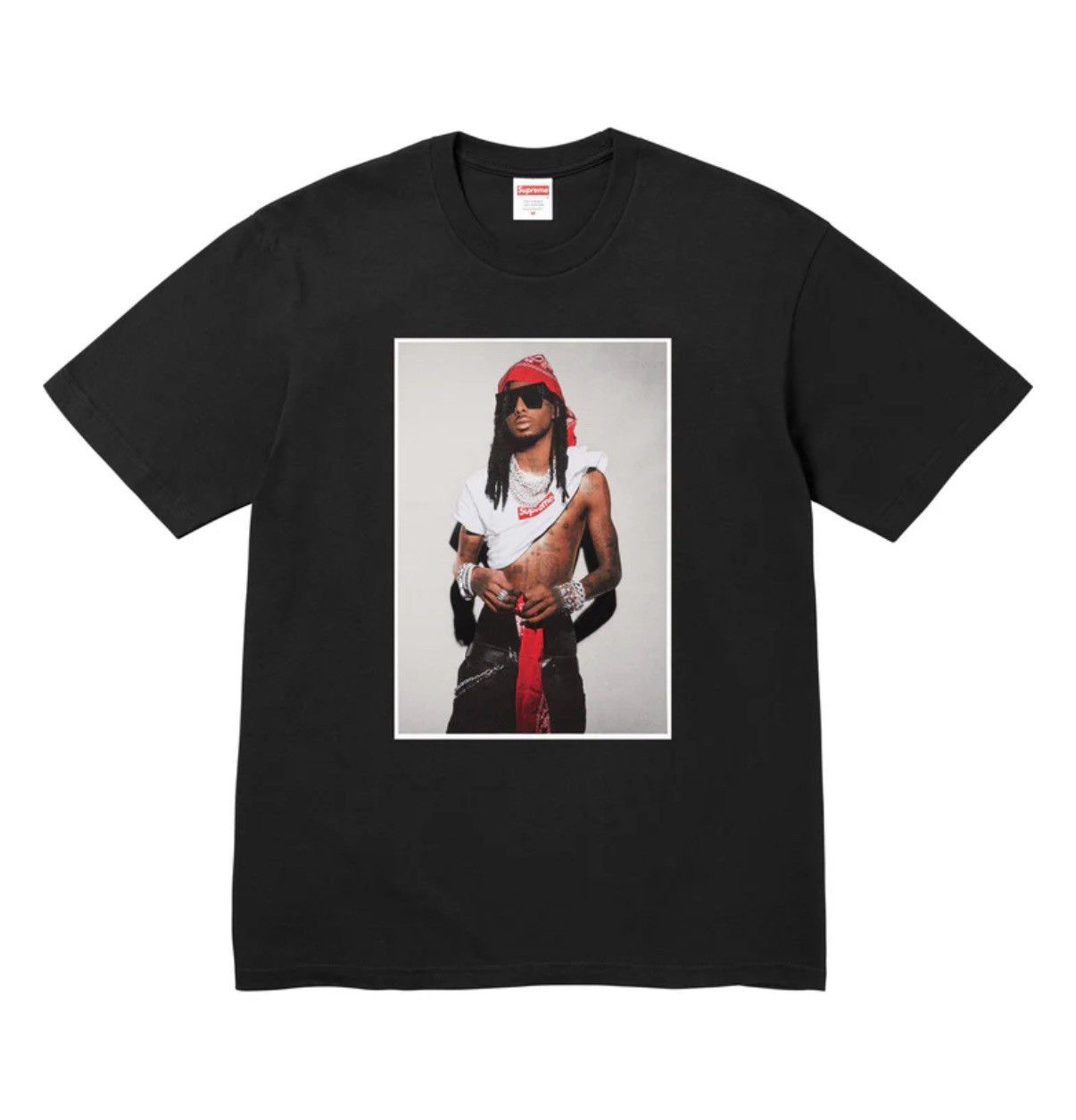Supreme Supreme x Playboi Carti Black Tee Size US M / EU 48-50 / 2 - 1 Thumbnail