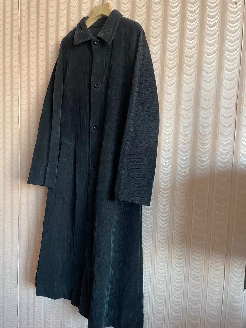 Y's Y's Black extra-long corduroy coat Size US L / EU 52-54 / 3 - 2 Thumbnail
