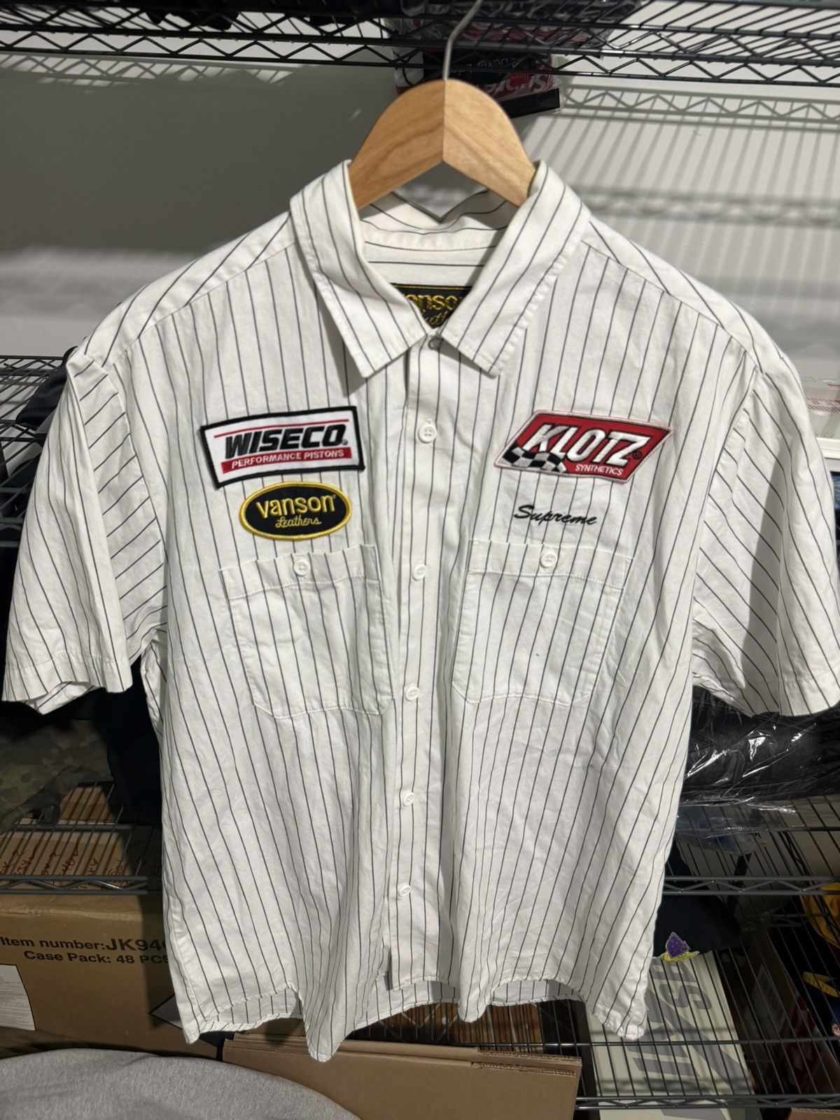 Supreme Supreme S/S Leather Work Shirt | Grailed