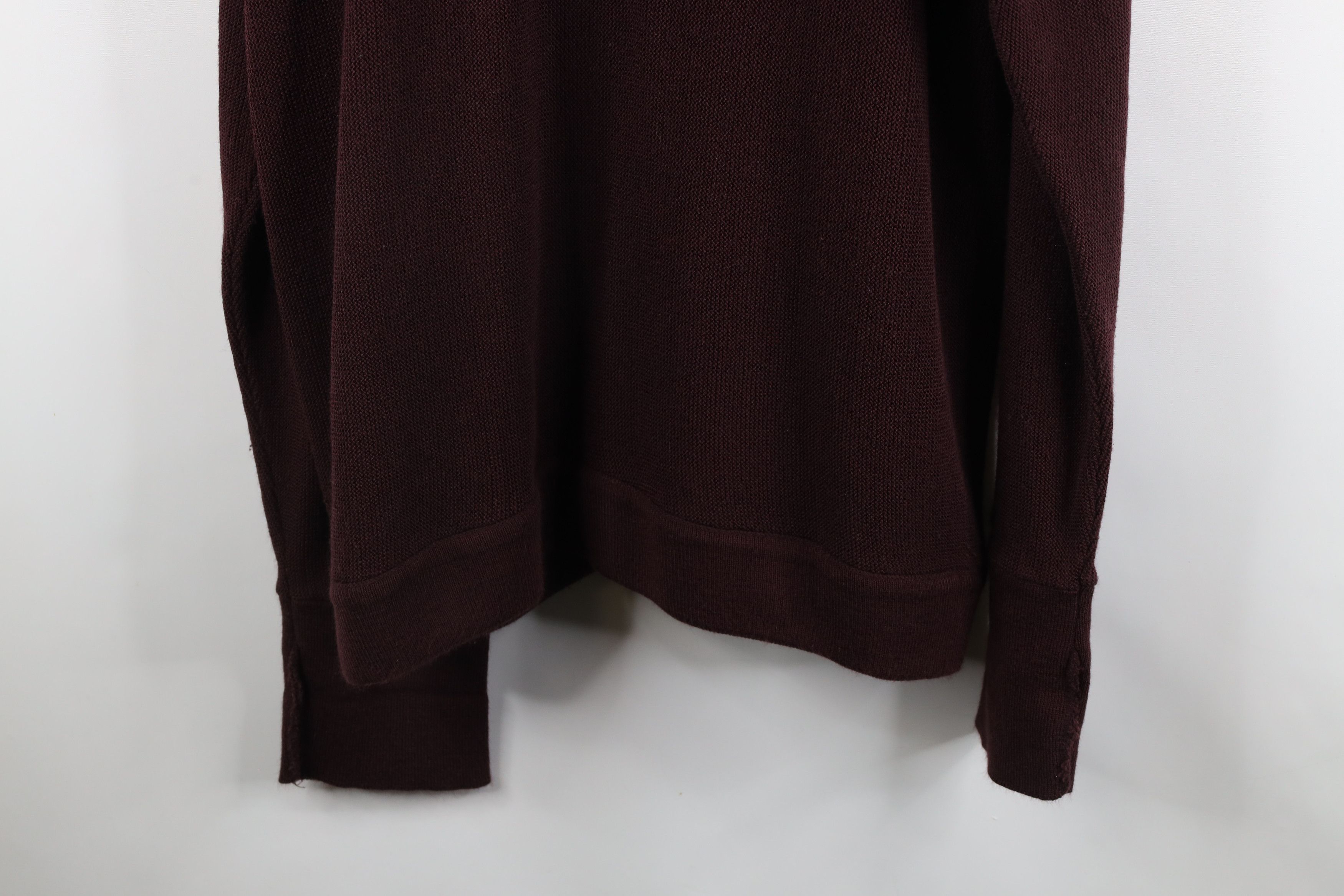 Vintage Vintage 90s Streetwear Knit Button Cardigan Sweater Maroon Size US XXL / EU 58 / 5 - 11 Thumbnail