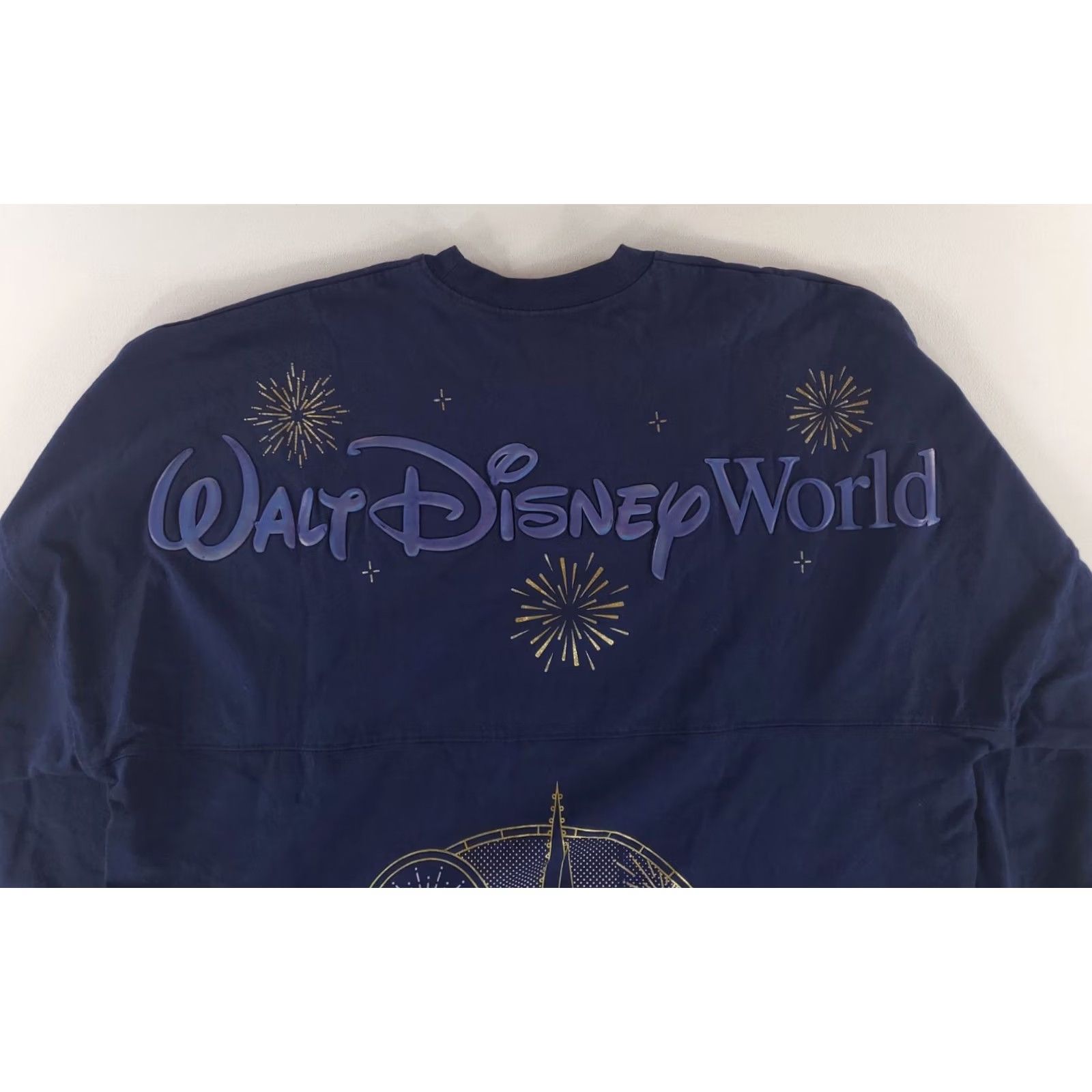 Disney Walt Disney World Spirit Jersey Blue Long Sleeve Cinderella Castle Mens XL Size US XL / EU 56 / 4 - 7 Thumbnail