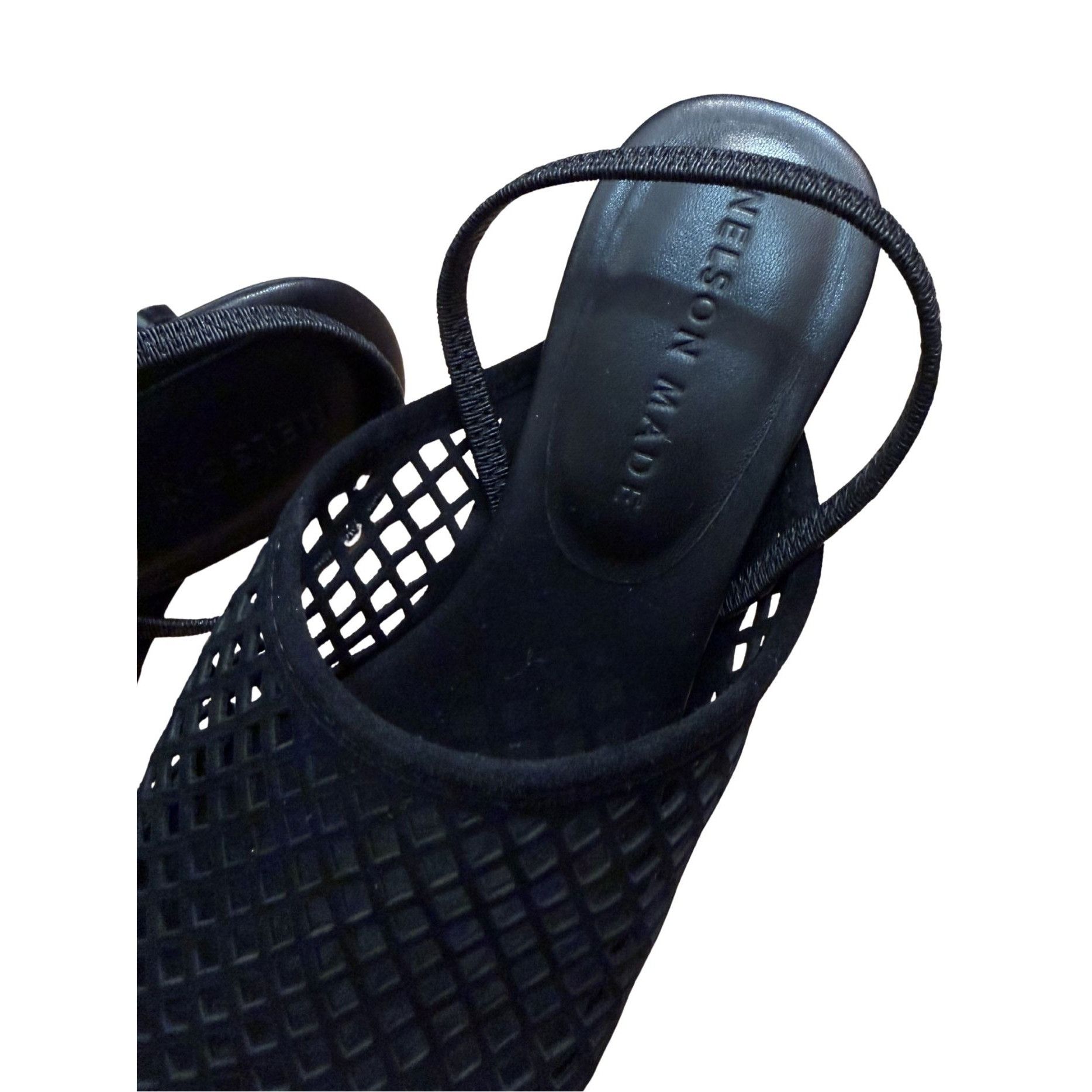 Other NELSON MADE Aya Mule Black Leather EUC $349 Sz 37 Size US 7 / IT 37 - 6 Thumbnail