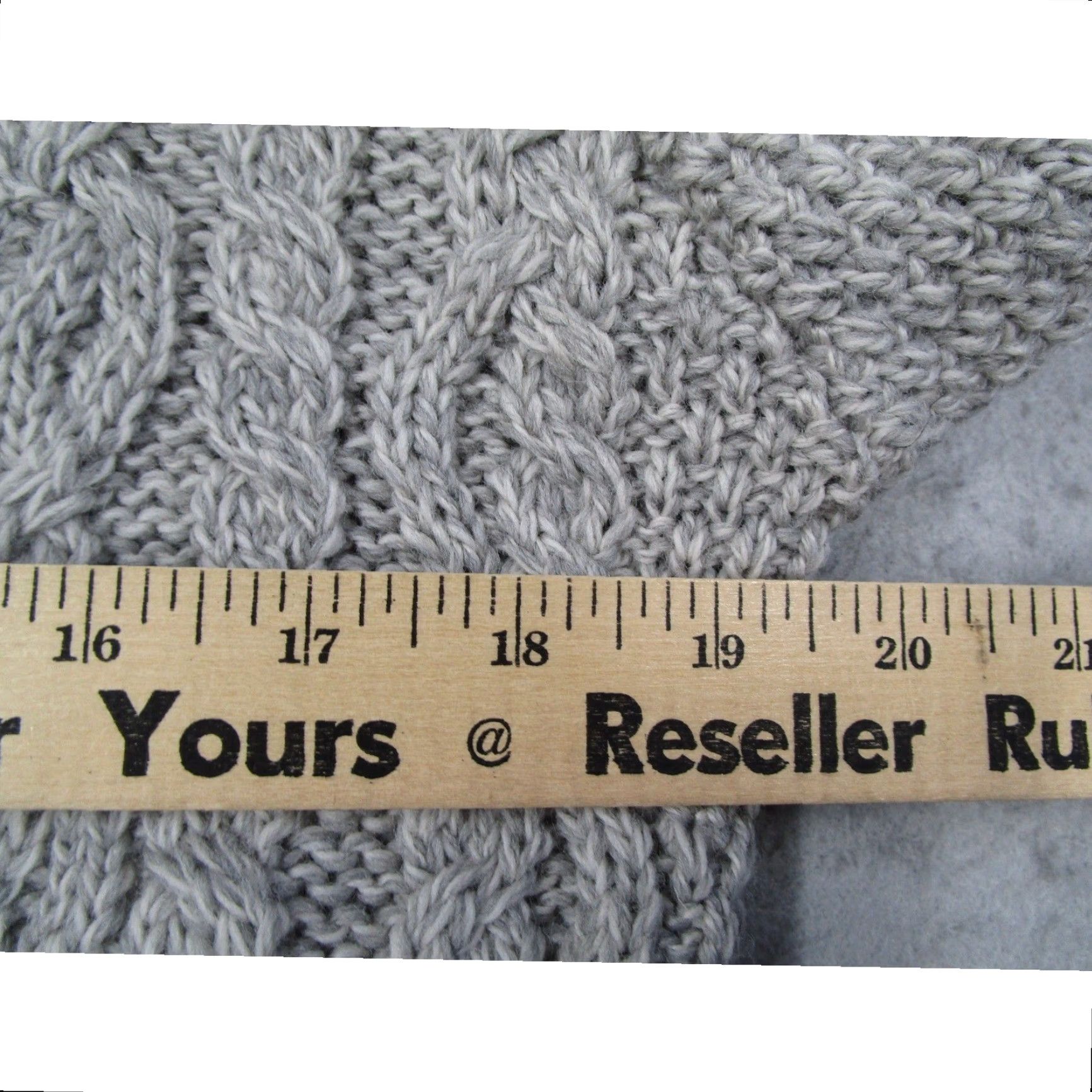 Vintage Aran Crafts Cardigan Sweater Gray Wool Cable-Knit Shawl Collar Ireland S Women Long Sleeve Buttoned Pockets All Seasons Vintage: No Size S / US 4 / IT 40 - 6 Thumbnail