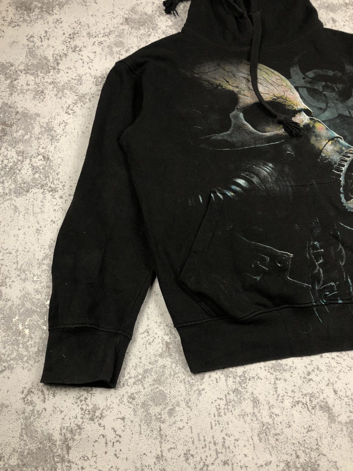 Vintage 🔥 Biohazard Gas Mask Skull Hoodie Dark Apocalypse Size US M / EU 48-50 / 2 - 4 Thumbnail