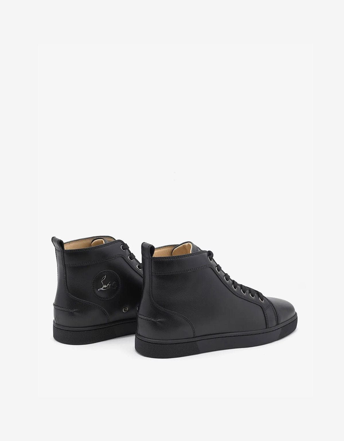 Christian Louboutin Christian Louboutin Louis Flat Calf Black High Top Trainers Size US 6 / EU 39 - 6 Thumbnail