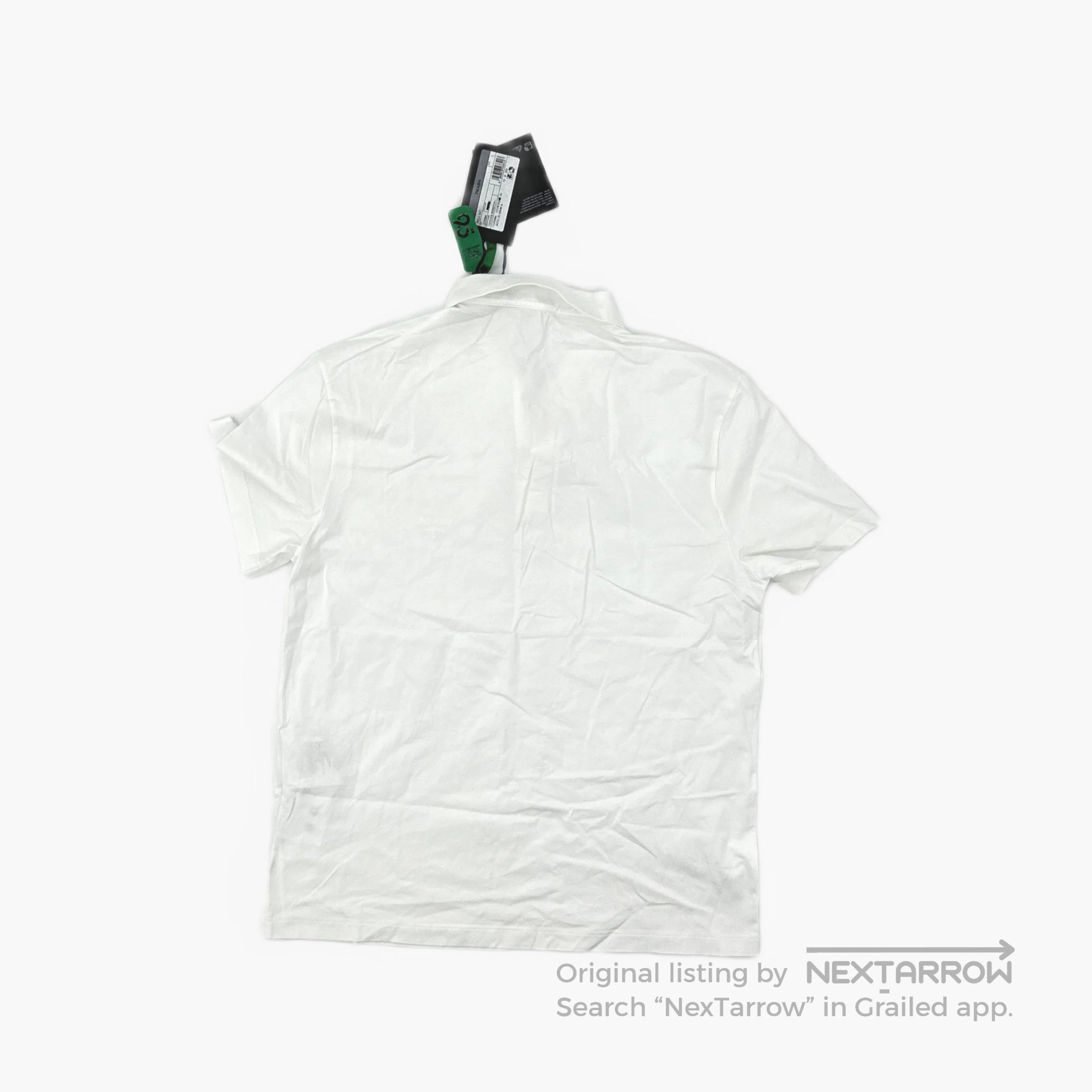 Prada Prada Rubber Logo Tipped Polo Shirt Size L | Grailed