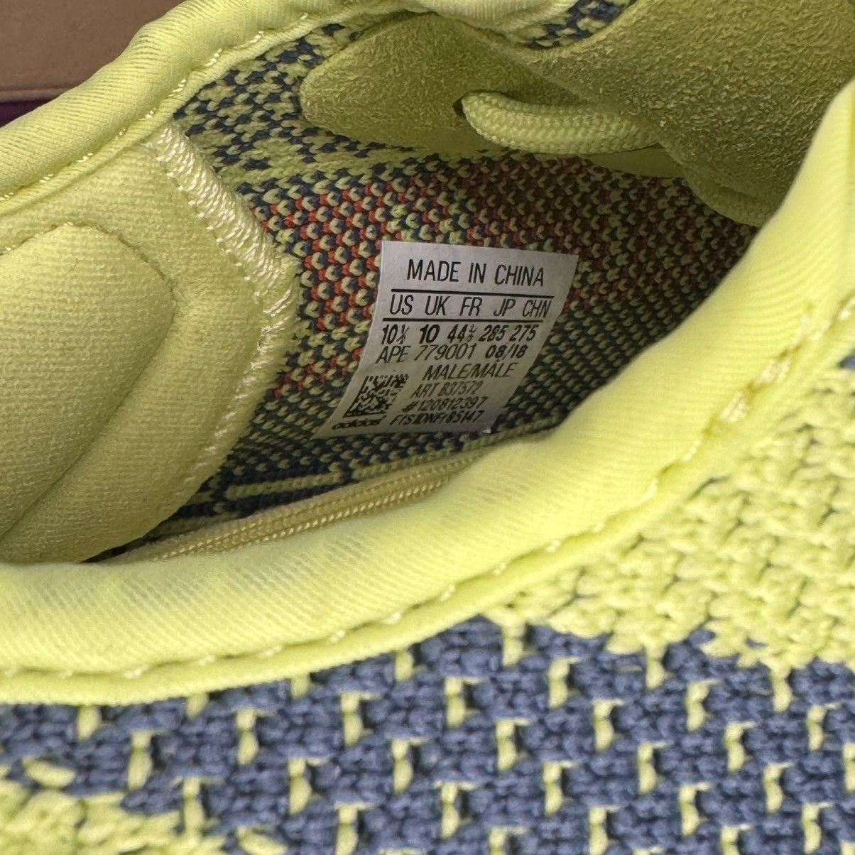 Adidas × Yeezy Adidas Yeezy Boost 350 V2 Semi Frozen Yellow Sz 10.5 NDS Size US 10.5 / EU 43-44 - 8 Thumbnail