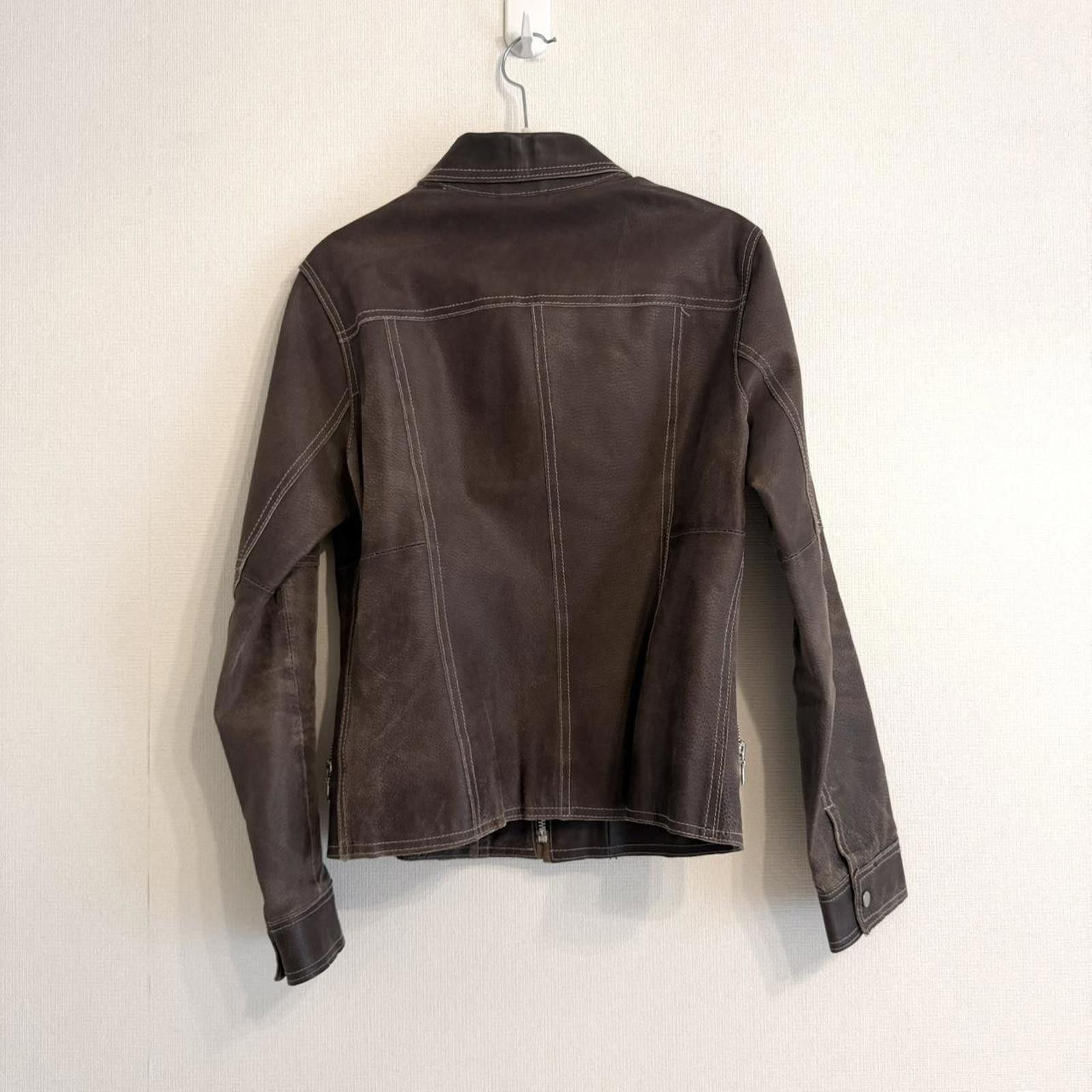 Other Real leather biker style brown jacket Size XS / US 0-2 / IT 36-38 - 5 Thumbnail