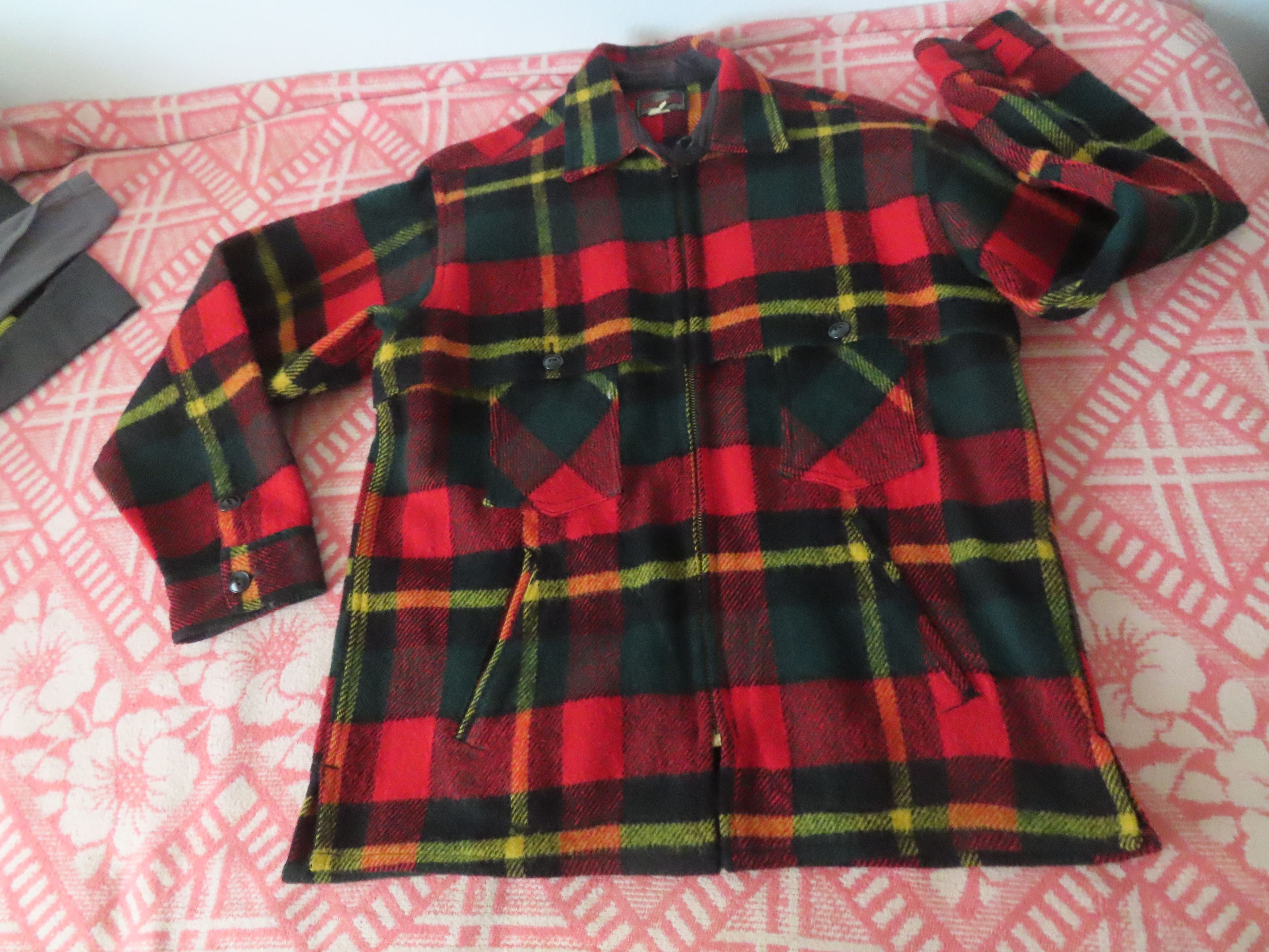 Vintage Johnson Plaid Wool Shirt buy Jacket