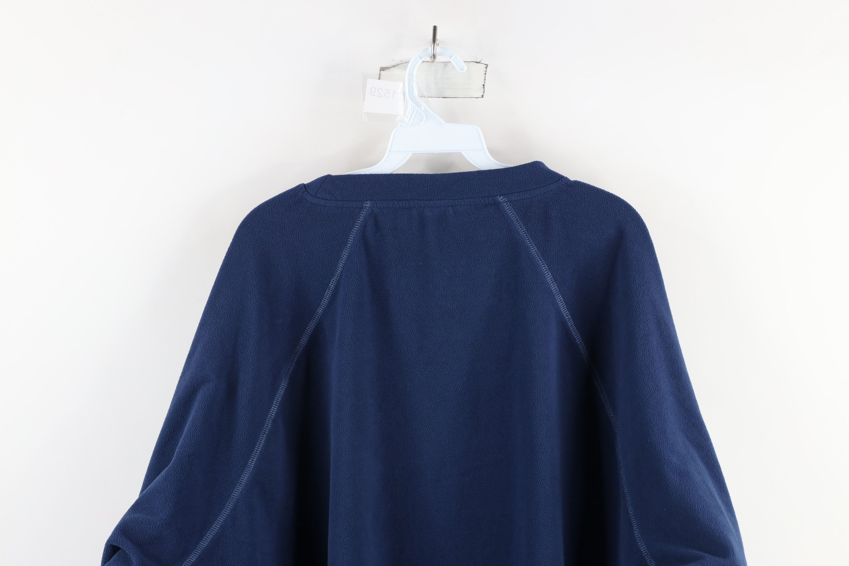 Cabelas × Vintage Vintage Cabelas Blank Fleece Crewneck Sweater Blue Polyester Size US XXL / EU 58 / 5 - 9 Thumbnail