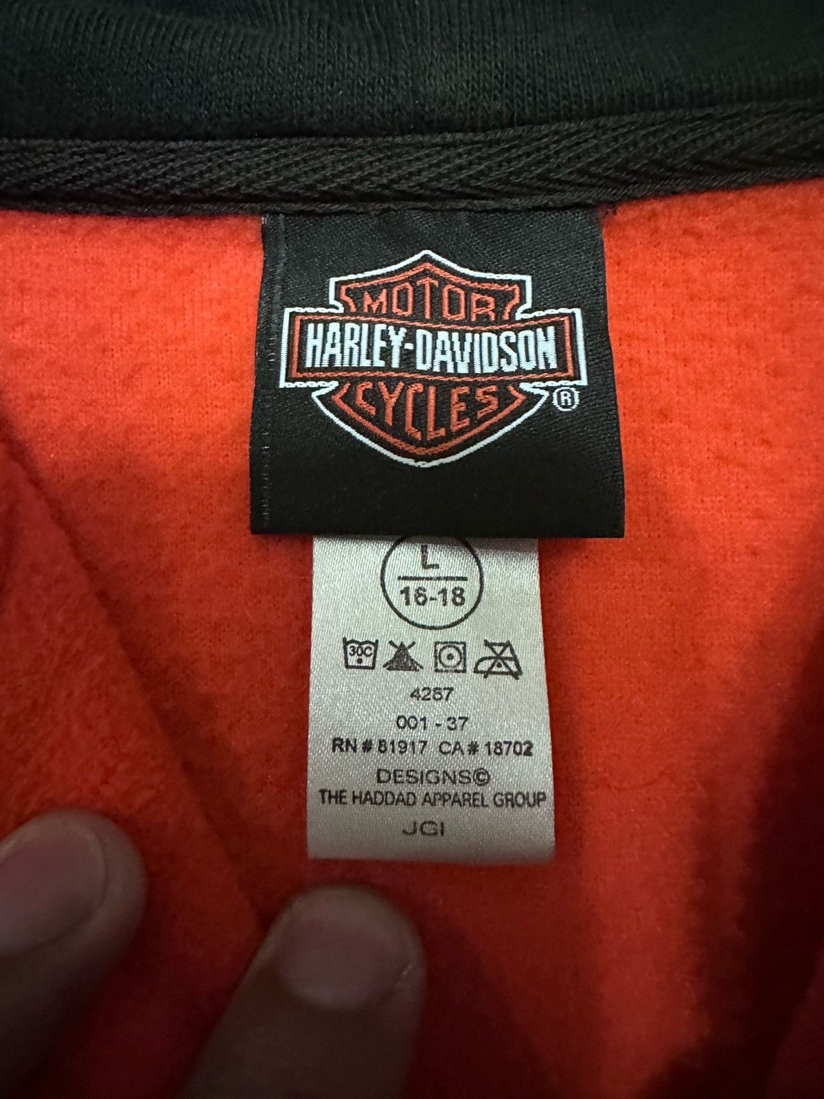 Harley Davidson × Vintage Vintage Harley Davidson Flame Logo Hoodie Size US M / EU 48-50 / 2 - 4 Thumbnail