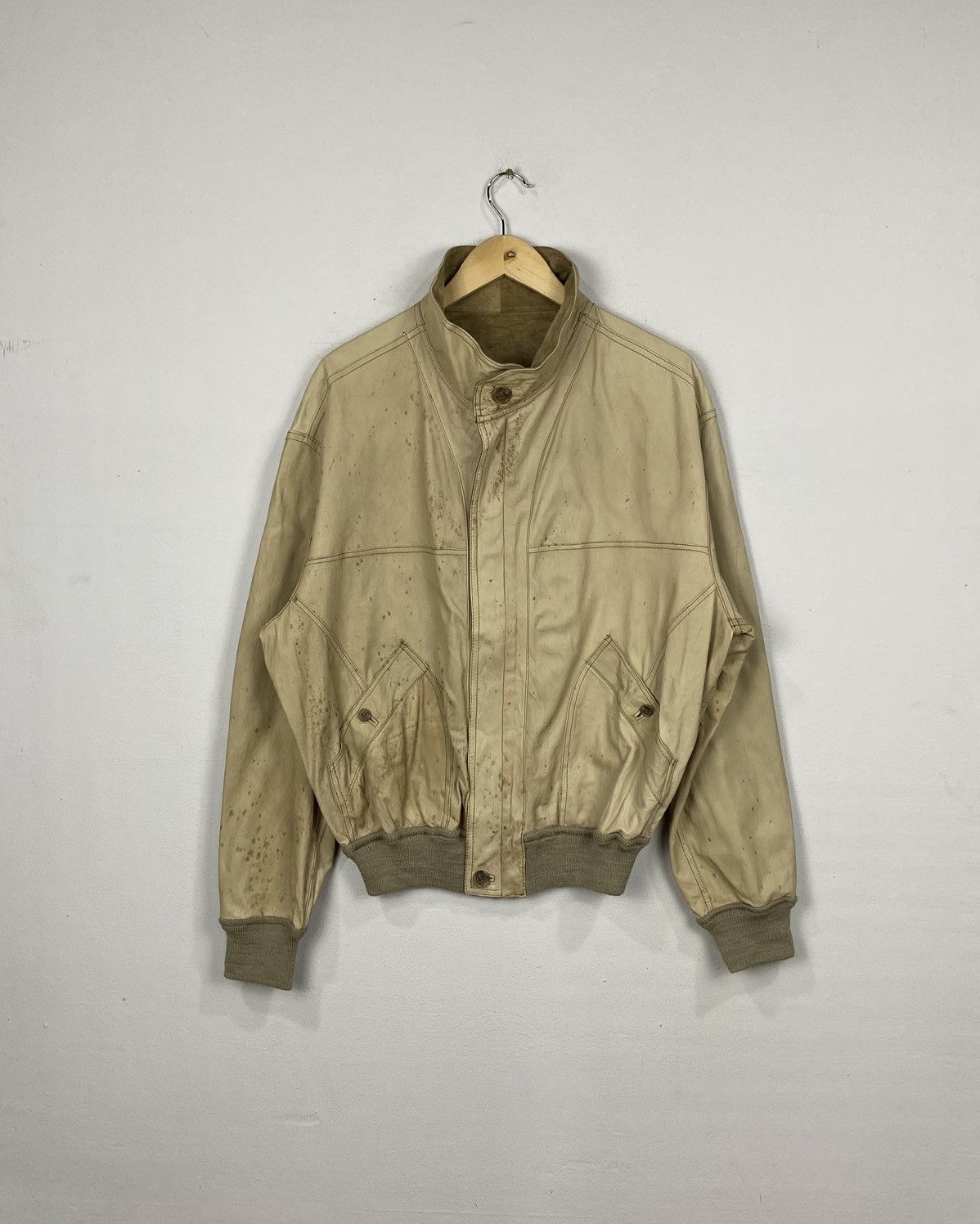 Genuine Leather × Vintage VINTAGE REMO MERCALI ITALY LEATHER JACKET Size US L / EU 52-54 / 3 - 1 Thumbnail