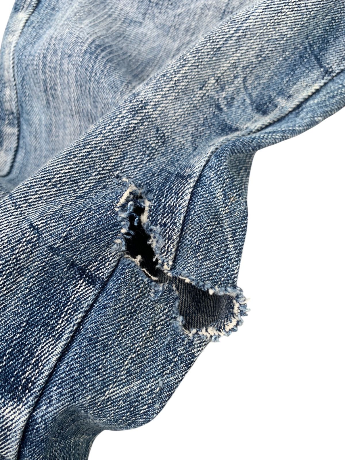 Kapital DOUBLE WAIST MUDMAX RUSTY PUNK JAPANESE DISTRESSED DENIM Size US 28 / EU 44 - 17 Thumbnail