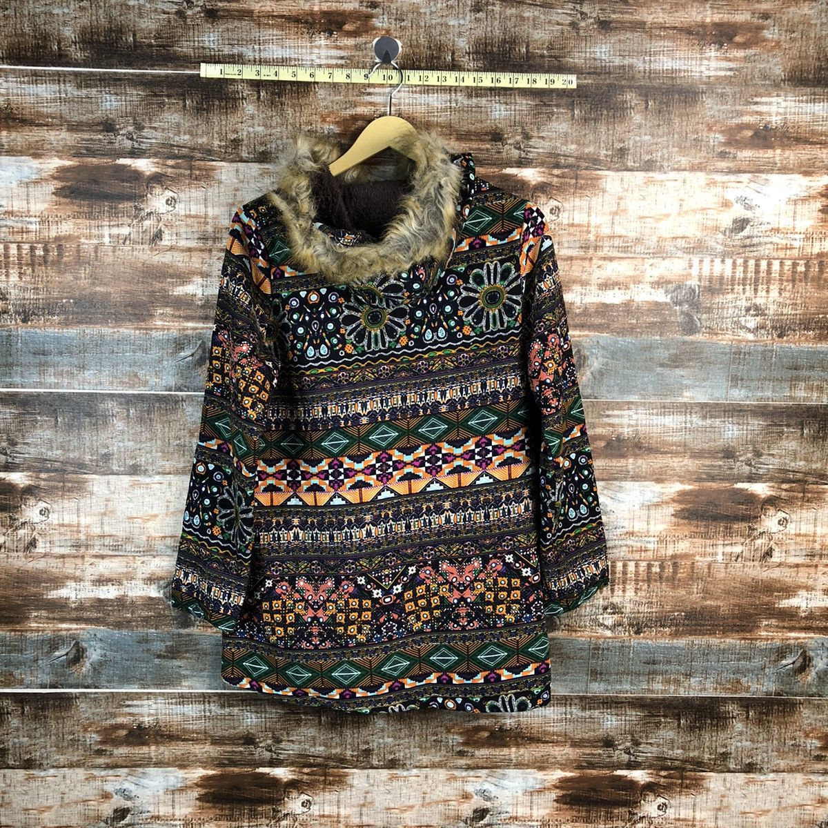 Japanese Brand Japan fur art navajo sweater Hoodie #A2329 Size US M / EU 48-50 / 2 - 12 Thumbnail
