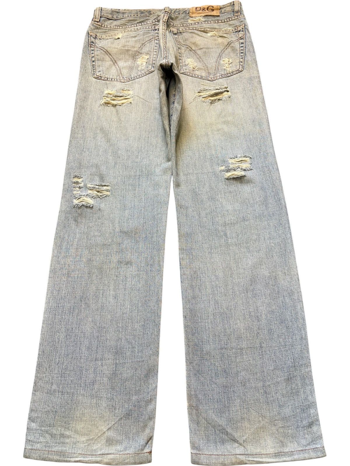 Dolce & Gabbana Vintage / Y2K Dolce Gabbana Mud Wash Distressed Jeans Size US 30 / EU 46 - 2 Thumbnail