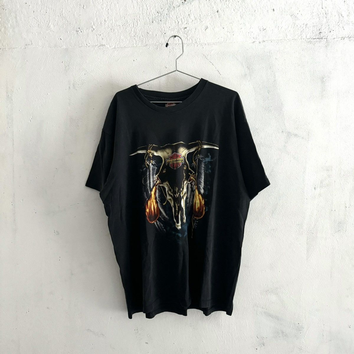 Harley Davidson Vintage Skull Single Stitch 1991