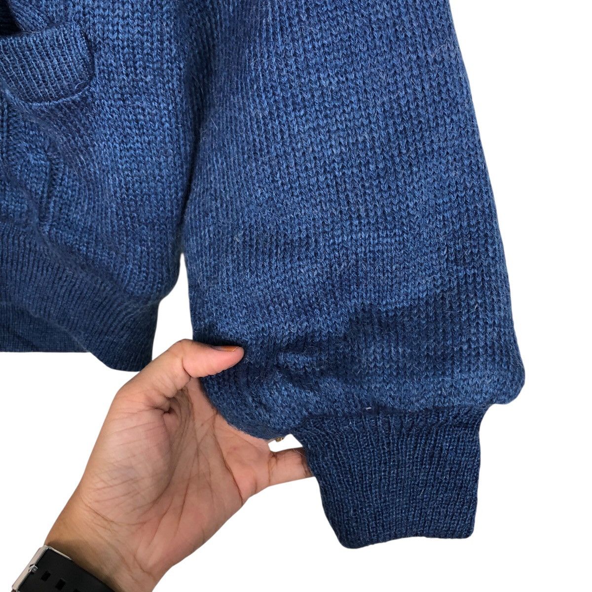 Japanese Brand Vintage Wool Cardigan Bomber Jacket Dolman Club Issey Miyake Size US M / EU 48-50 / 2 - 16 Thumbnail
