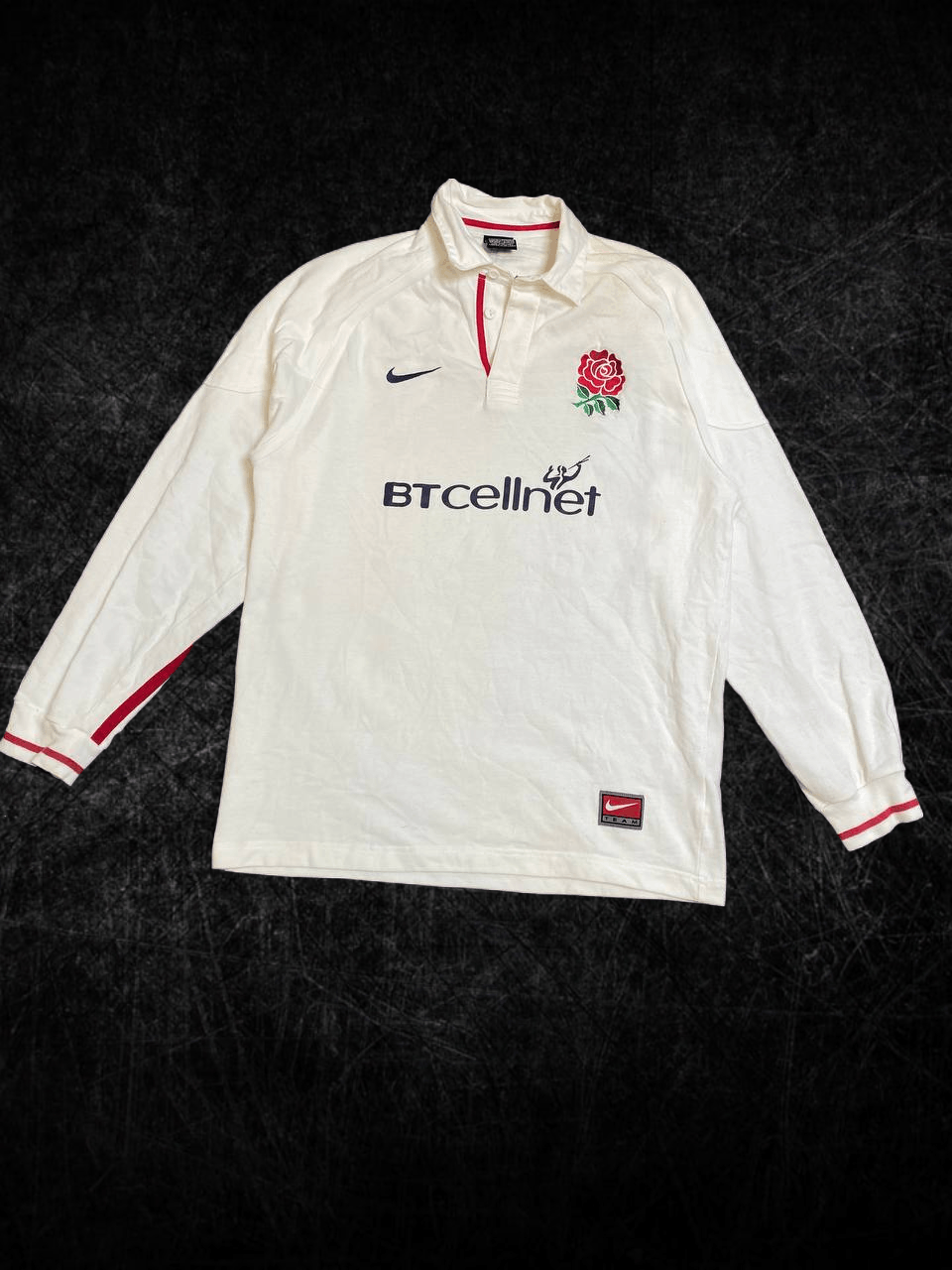 Nike Logo White Sweatshirt Print O2 Nike Y2K Streetwear Size US M / EU 48-50 / 2 - 1 Thumbnail
