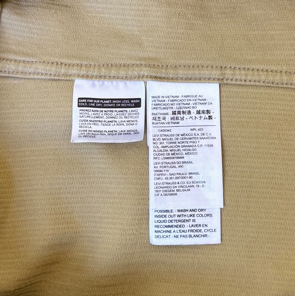 Levi's Levi’s Tan Corduroy Shirt – Men’s L Size US L / EU 52-54 / 3 - 7 Thumbnail