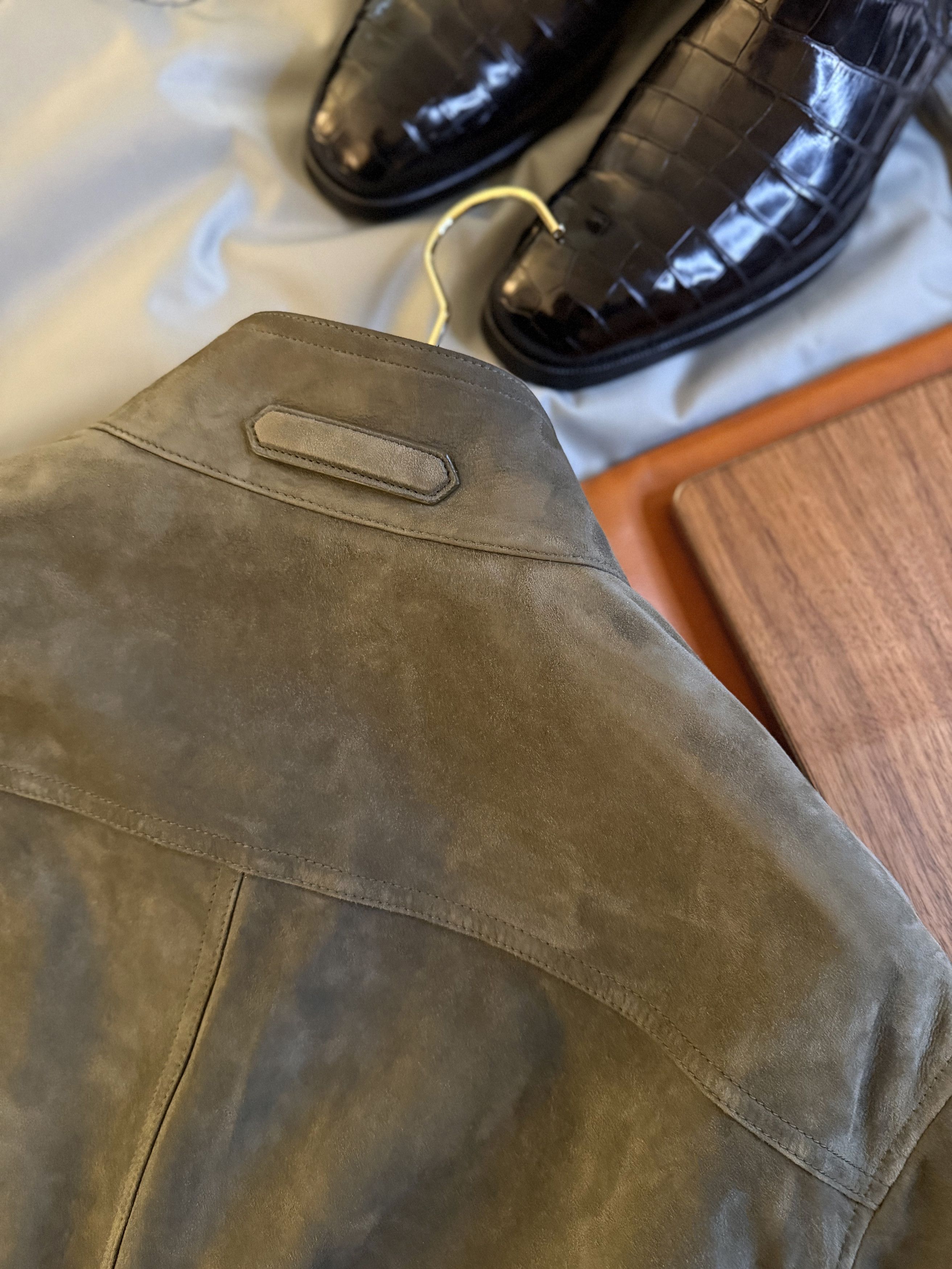 Tom Ford Fits 52, Coveted Rare $6,300 w/tax TOM FORD Suede Jacket, Size US XL / EU 56 / 4 - 18 Thumbnail