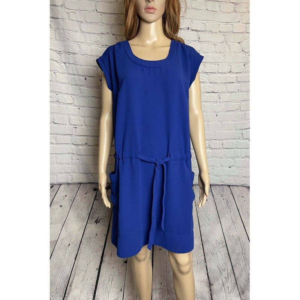 Asos ASOS Dress With Drawstring Blue Color Size UK 10 US M Size M / US 6-8 / IT 42-44 - 1 Thumbnail