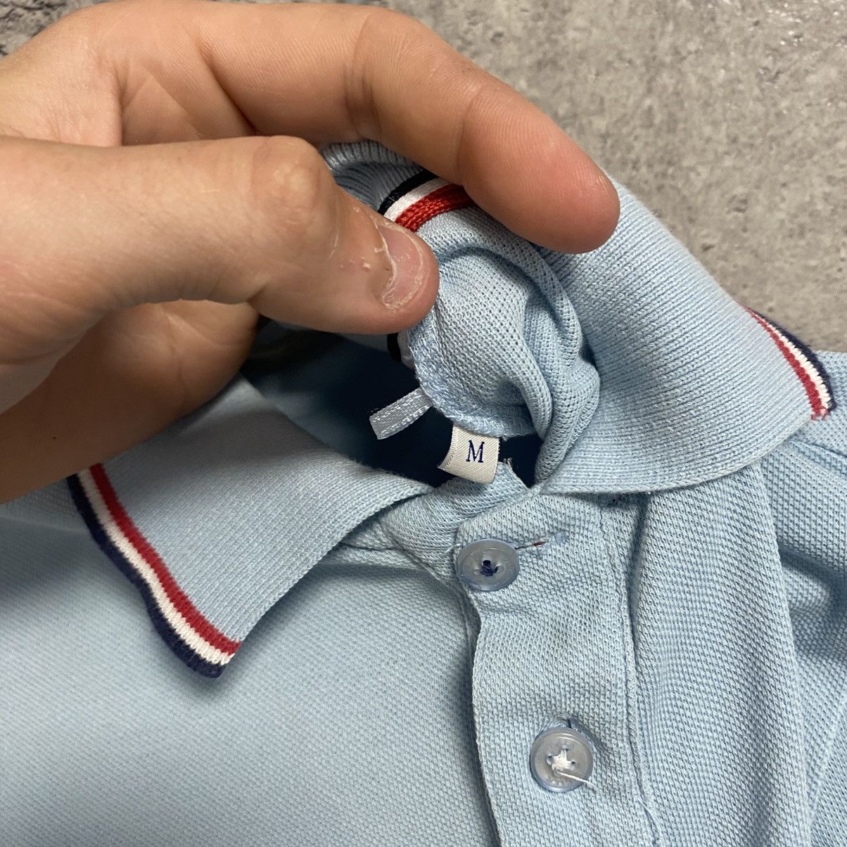 Moncler Moncler Polo Maglia Shirt Light Blue Size US M / EU 48-50 / 2 - 9 Thumbnail