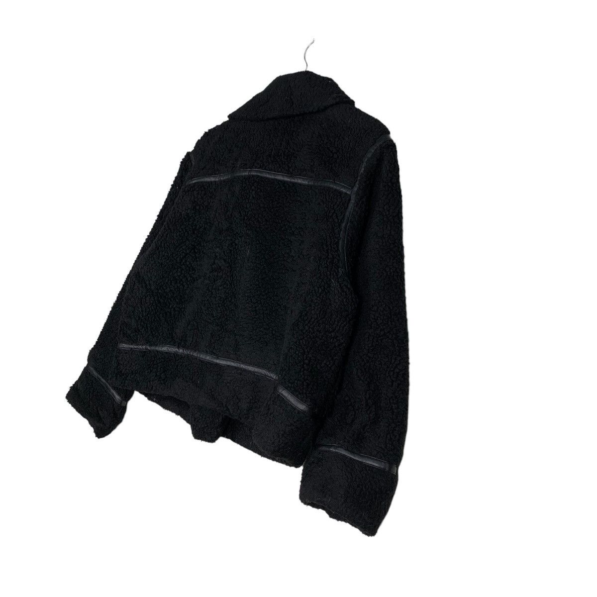 Japanese Brand TORTE Deep Pile Fleece Asymmetrical Jacket #0240-C11 Size US M / EU 48-50 / 2 - 18 Thumbnail