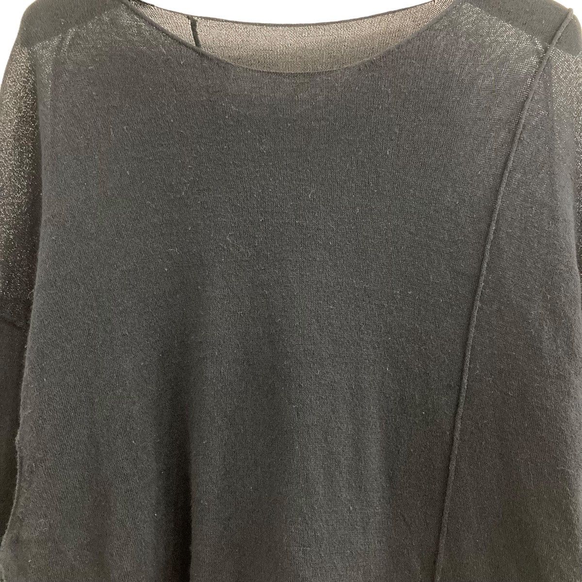 Yohji Yamamoto Yohji Yamamoto noir Short sleeve knit NN-K14-093 Size US M / EU 48-50 / 2 - 2 Thumbnail