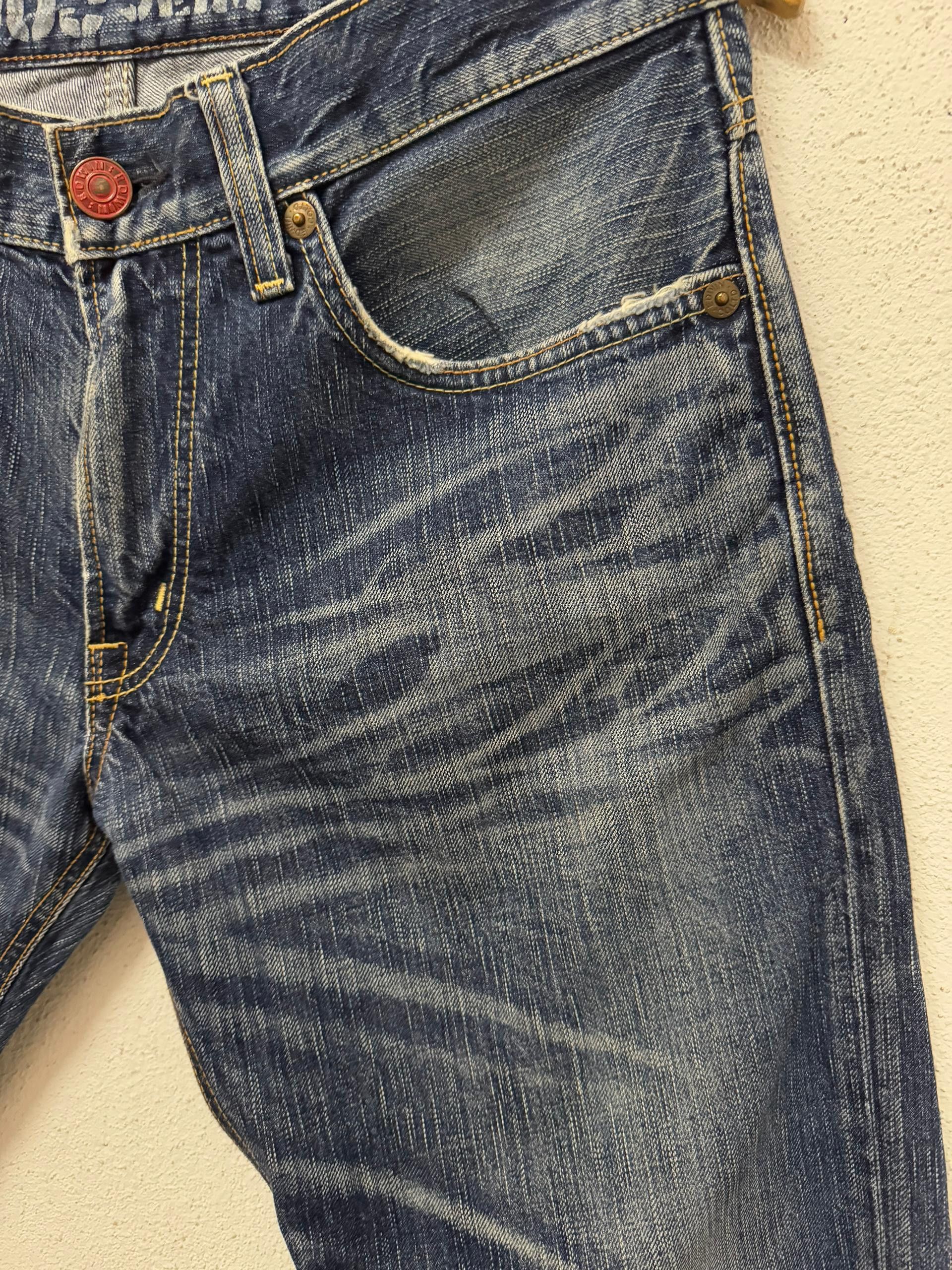 Edwin × Japanese Brand × Vintage 🔥Edwin blue trip rare jeans Size US 32 / EU 48 - 4 Thumbnail