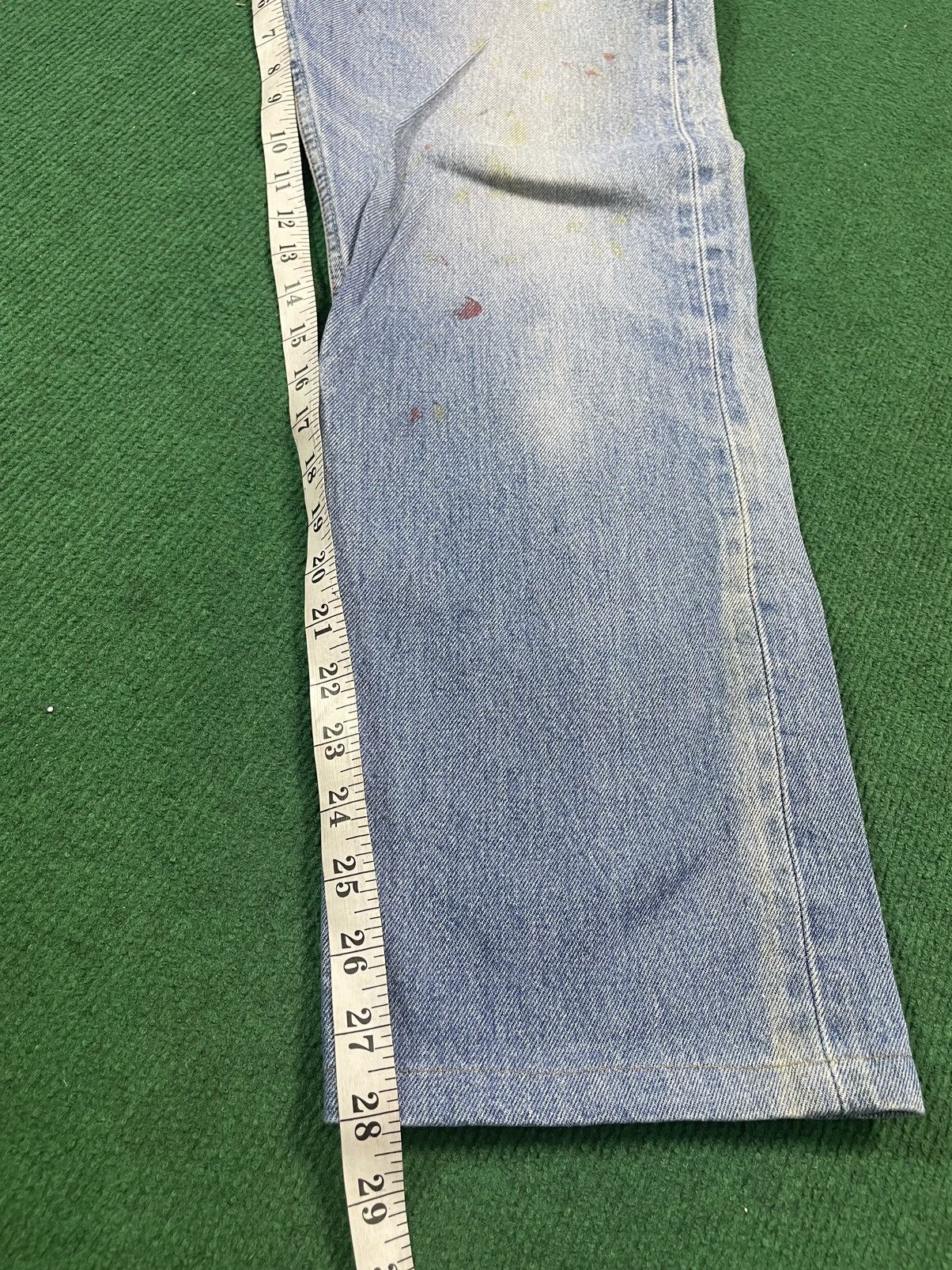 Levi's × Vintage Distressed Levis 501 with Paint Splatter Size US 32 / EU 48 - 11 Thumbnail