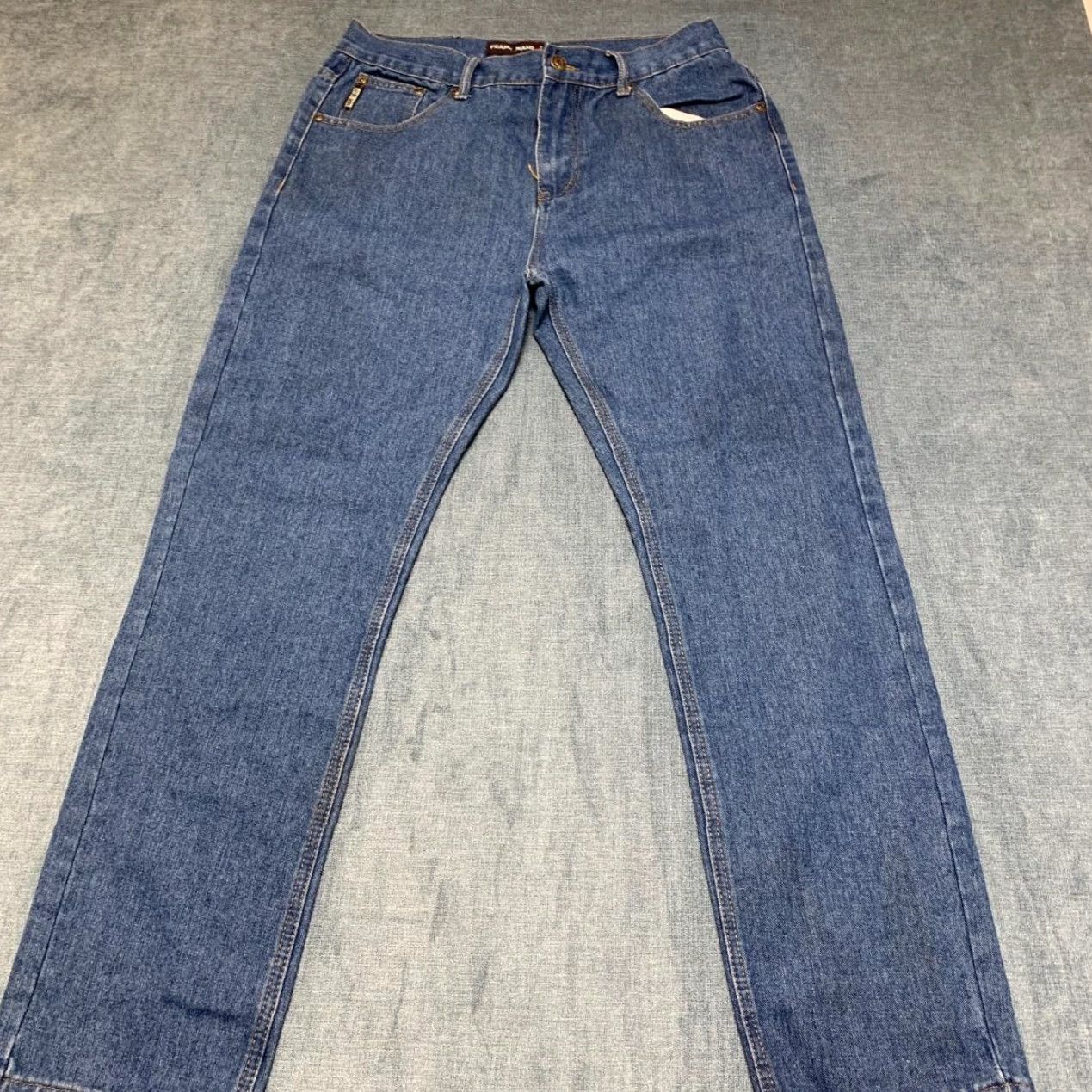 Vintage Frank Jeans 2019 Mens 34 Blue Denim Cotton Everyday Wear Classic Straight Leg Jeans Size US 34 / EU 50 - 7 Thumbnail