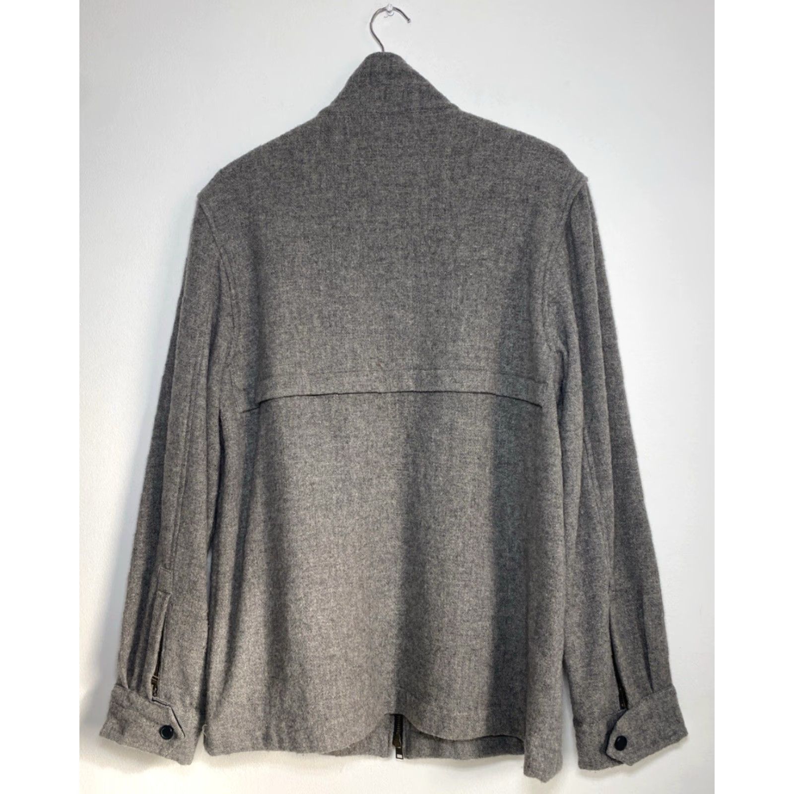 Faconnable VINTAGE Façonnable Jacket Mens Full Zip 100% Wool Gray Large Wool Tweed City Classic Designer Pockets Winter Fall Spring Business Casual Travel Mens Size US L / EU 52-54 / 3 - 2 Thumbnail