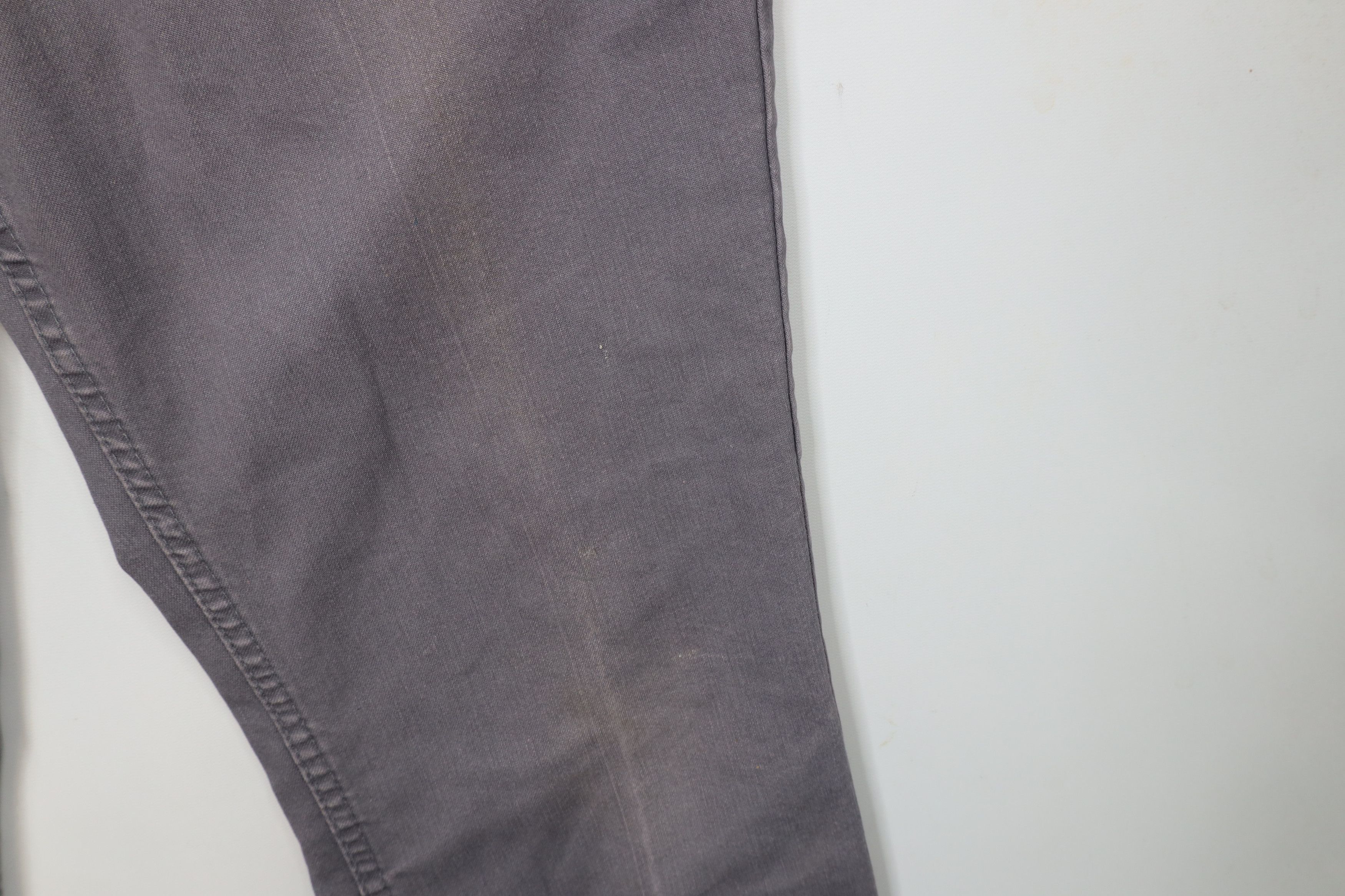 Vintage Vintage 70s Streetwear Wide Leg Canvas Denim Jeans Gray Size US 36 / EU 52 - 6 Thumbnail